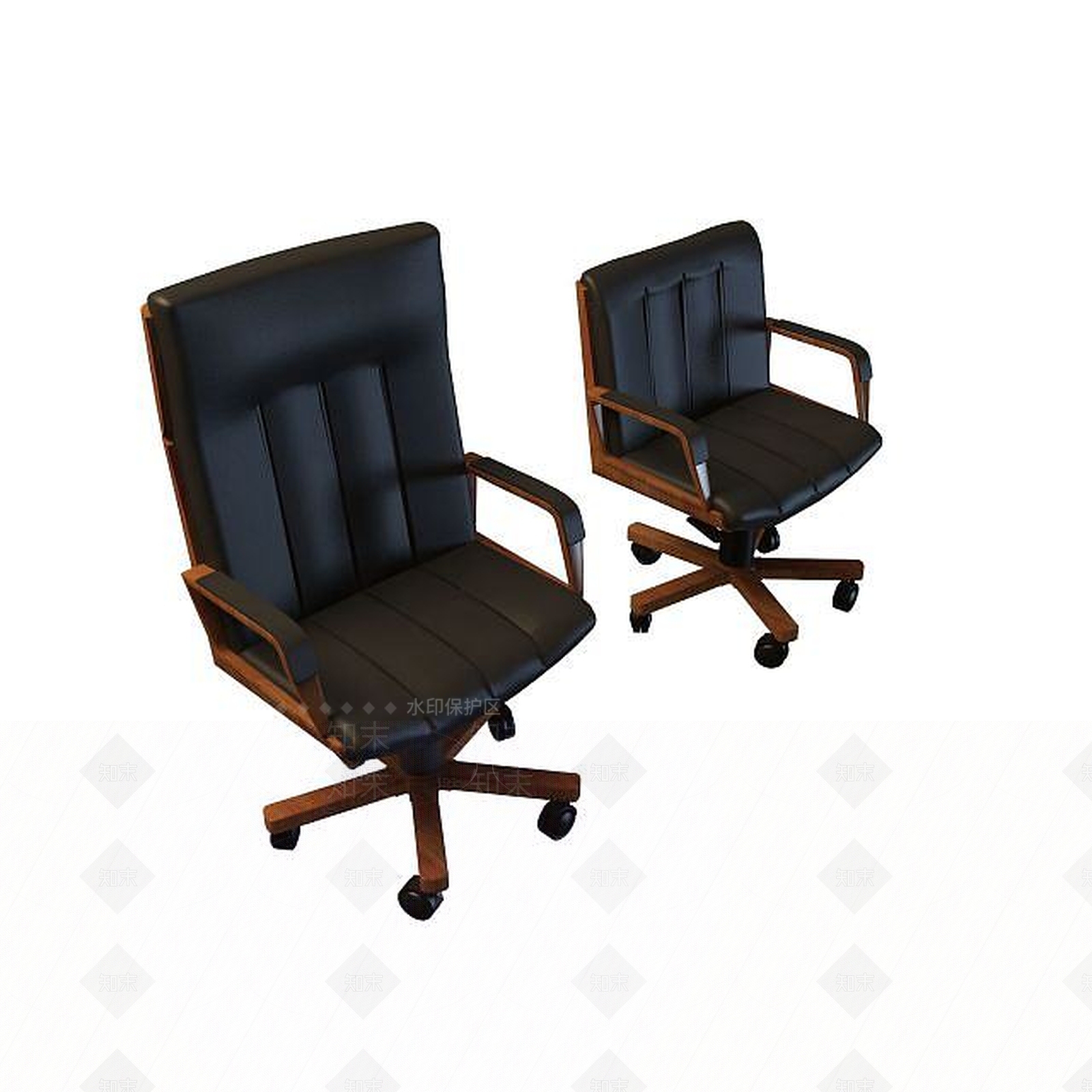 现代商务转椅3D模型下载【ID:1195517338】