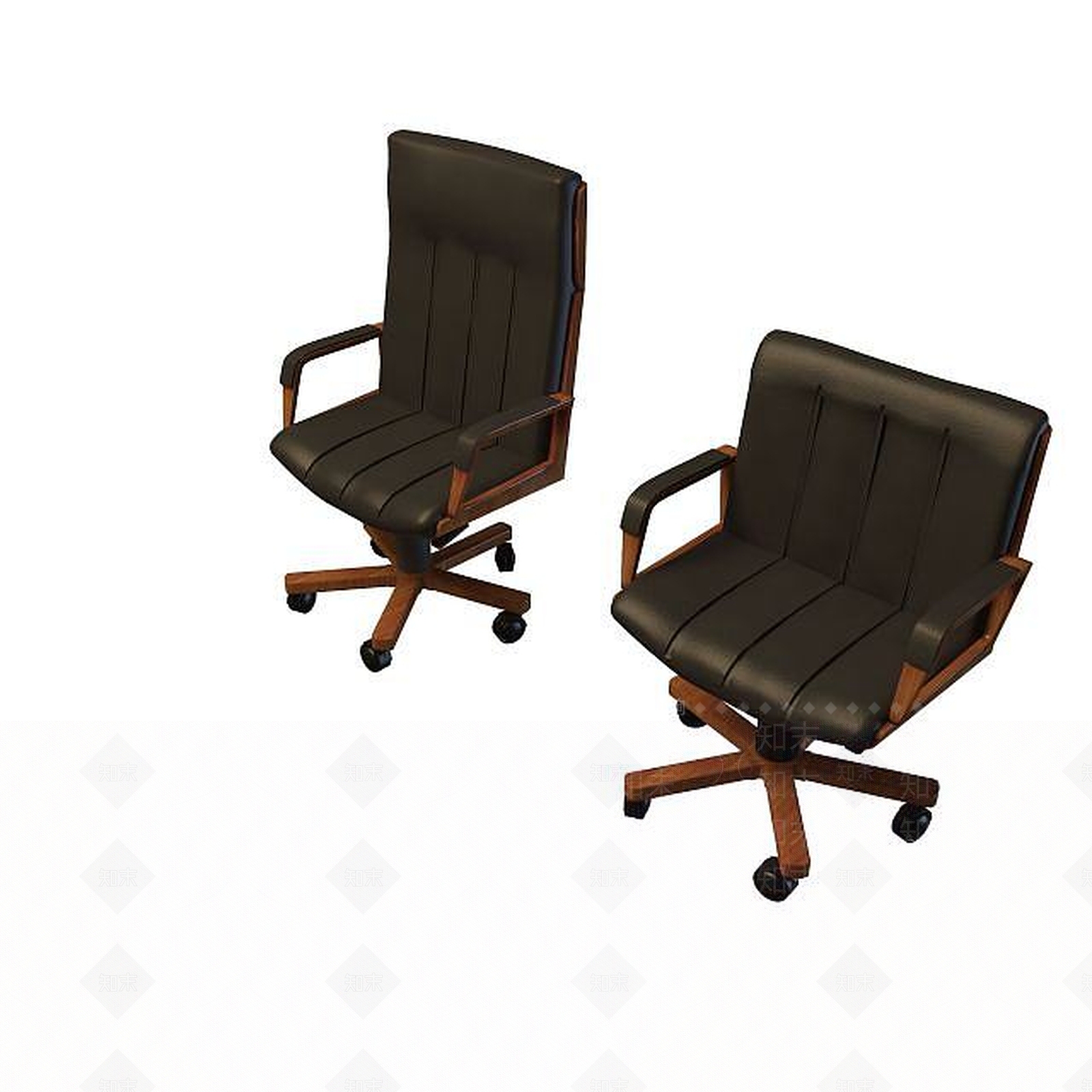 现代商务转椅3D模型下载【ID:1195517338】