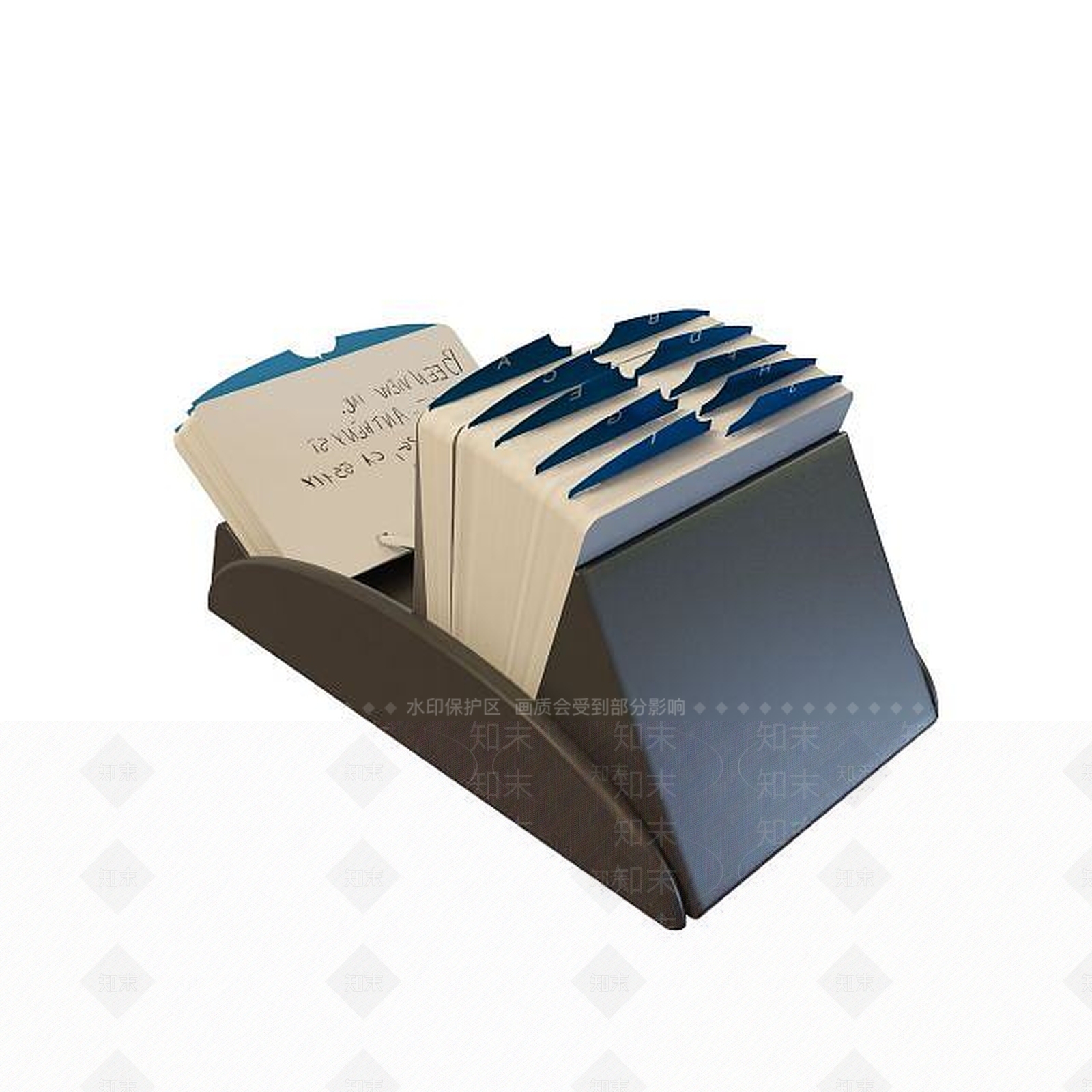 现代便签盒3D模型下载【ID:1195517690】