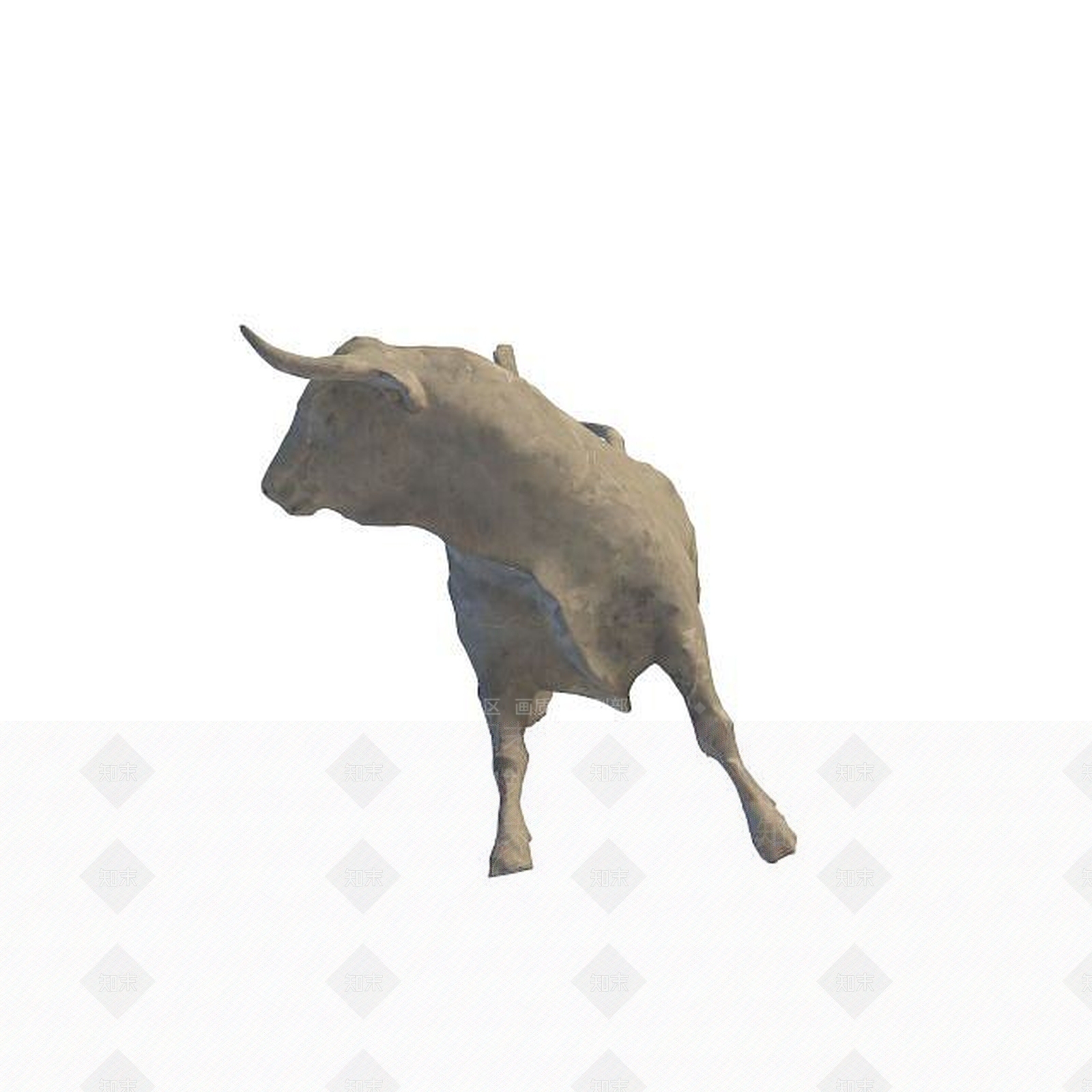 现代动物雕塑3D模型下载【ID:1195517828】
