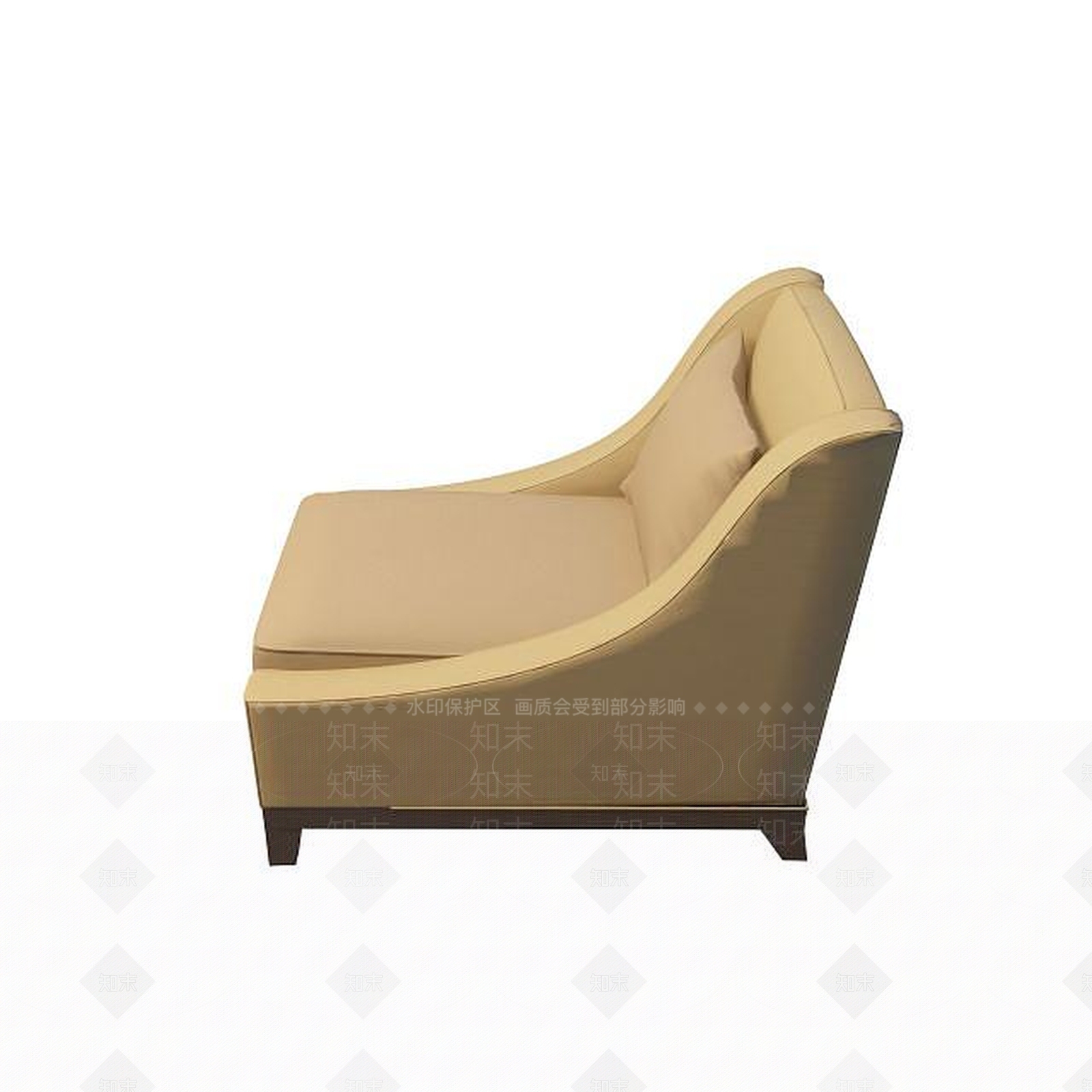 现代单人沙发3D模型下载【ID:1195519760】