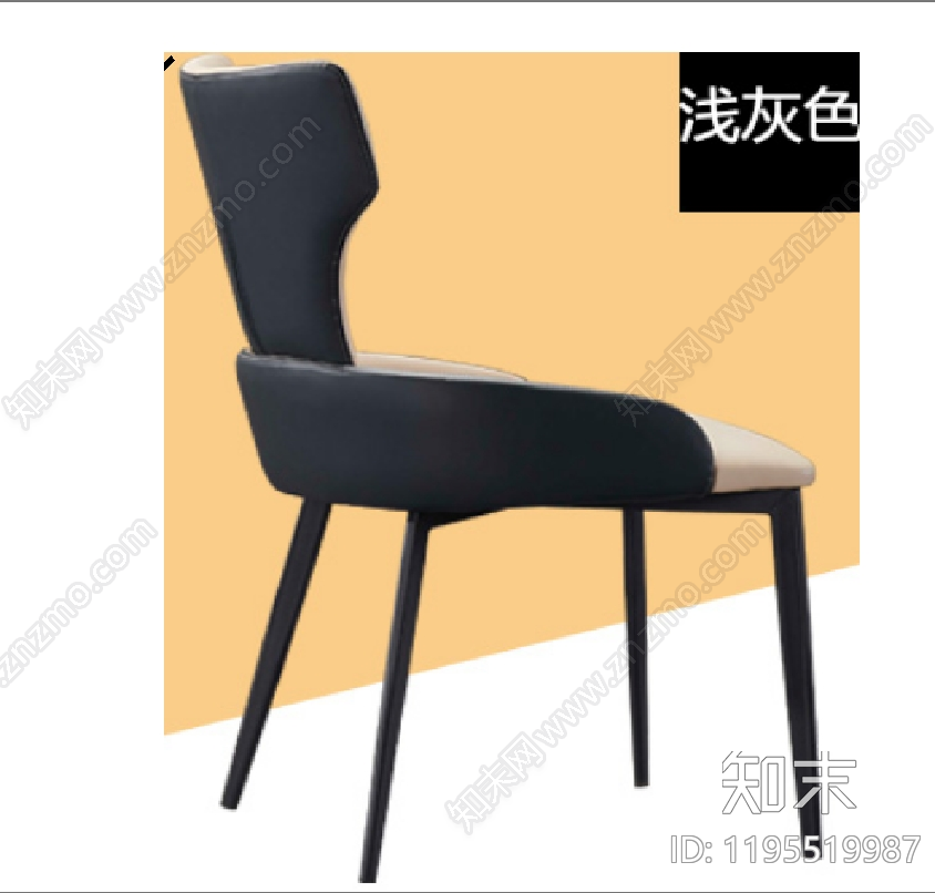 意式椅子施工图下载【ID:1195519987】