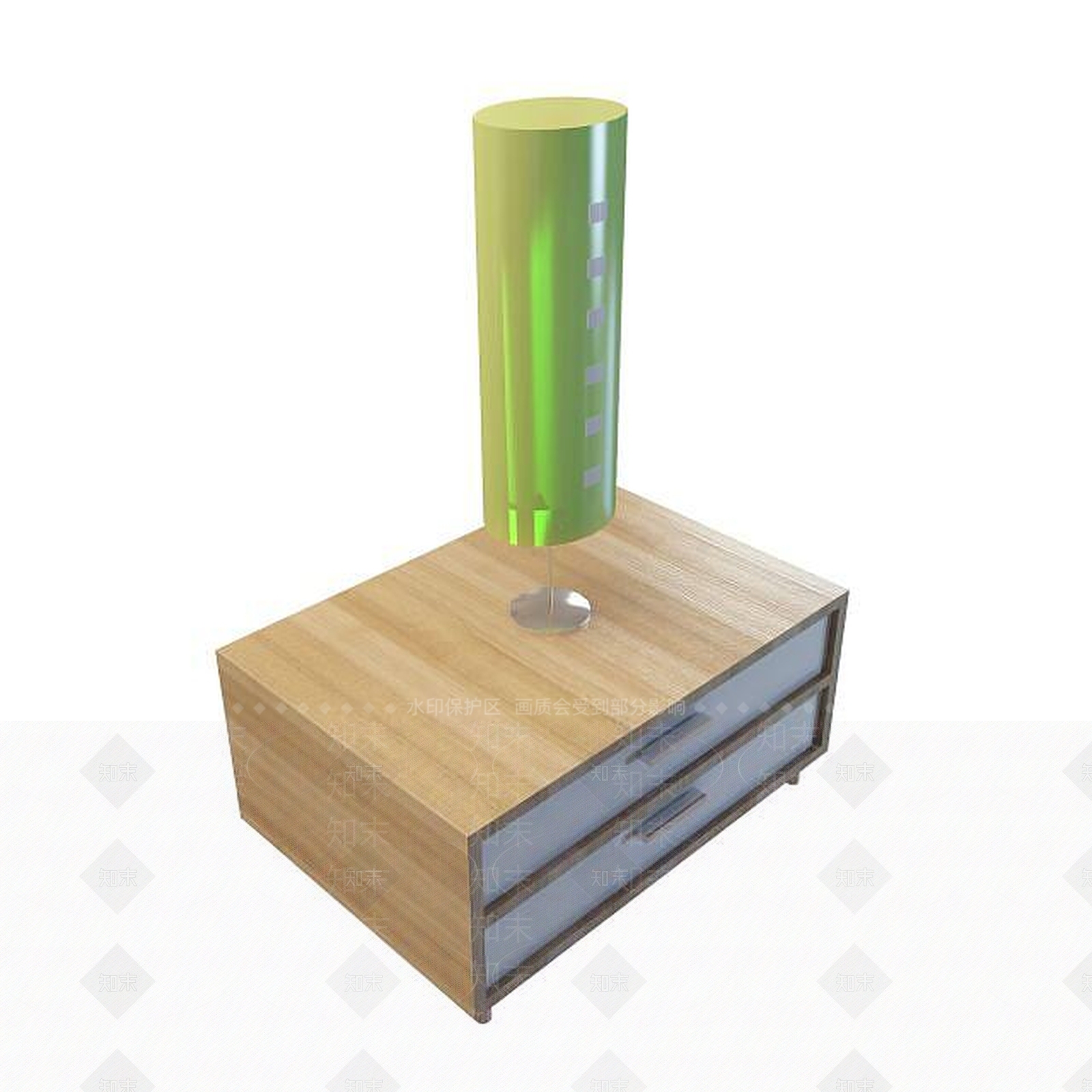 现代抽屉边几3D模型下载【ID:1195519990】