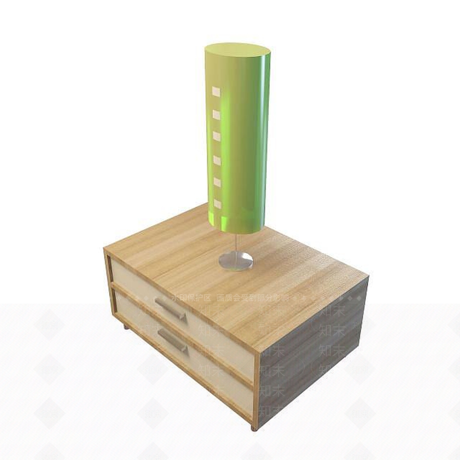 现代抽屉边几3D模型下载【ID:1195519990】