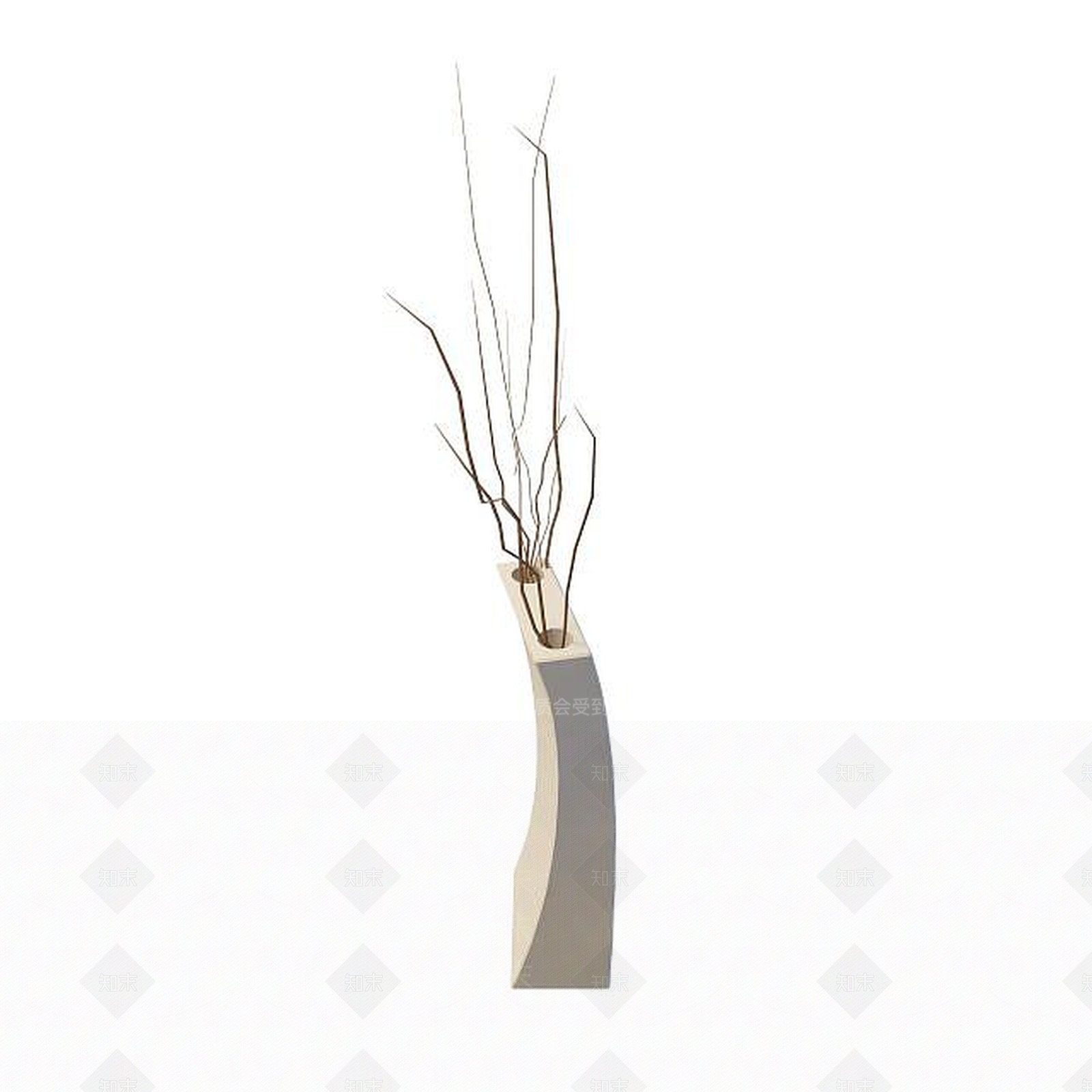 现代花瓶陈设品3D模型下载【ID:1195520412】