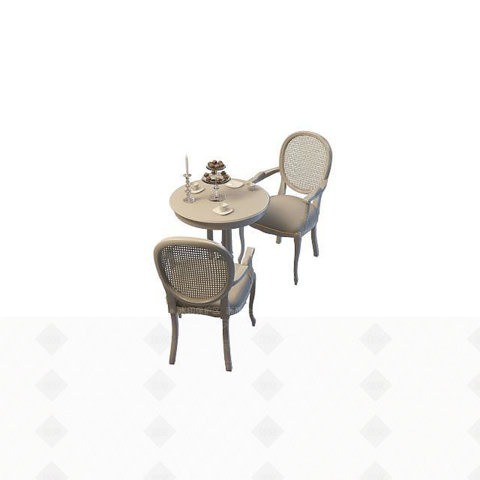 欧式古典欧式户外休闲桌椅3D模型下载【ID:1195521044】