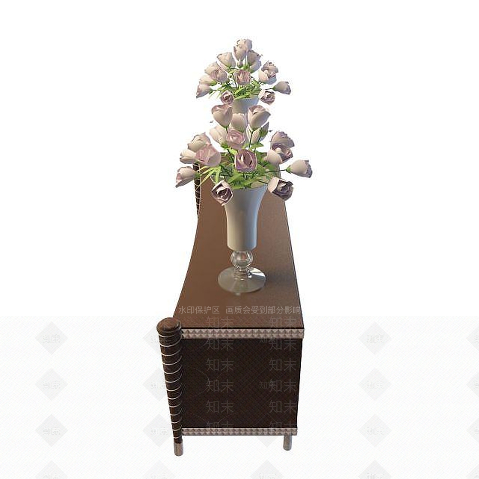 现代古典陈设柜3D模型下载【ID:1195522886】