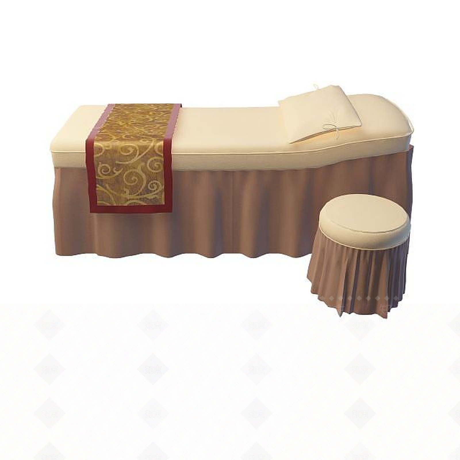 现代美容院床3D模型下载【ID:1195523948】