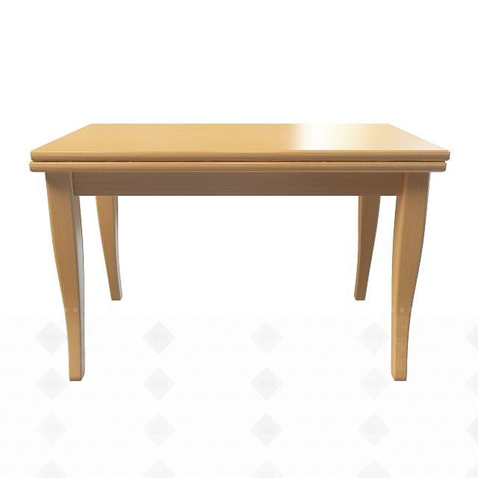 现代简约实木餐桌3D模型下载【ID:1195524108】