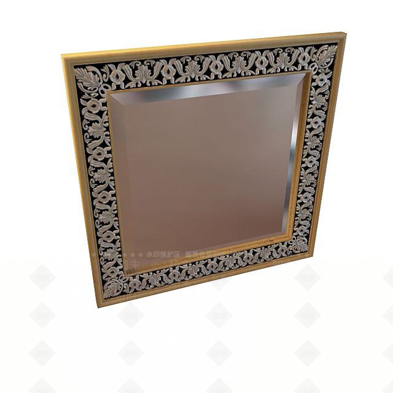 现代镜子3D模型下载【ID:1195524229】