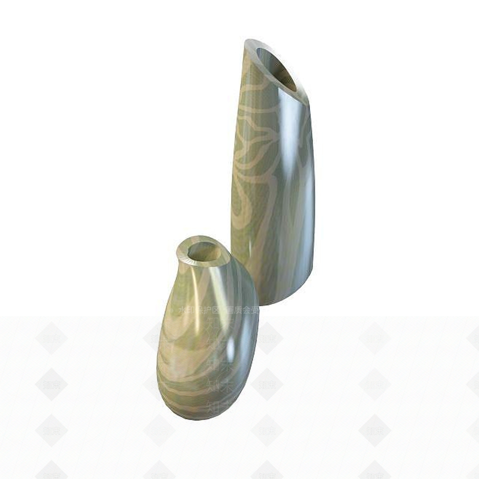 现代彩色花瓶3D模型下载【ID:1195524302】