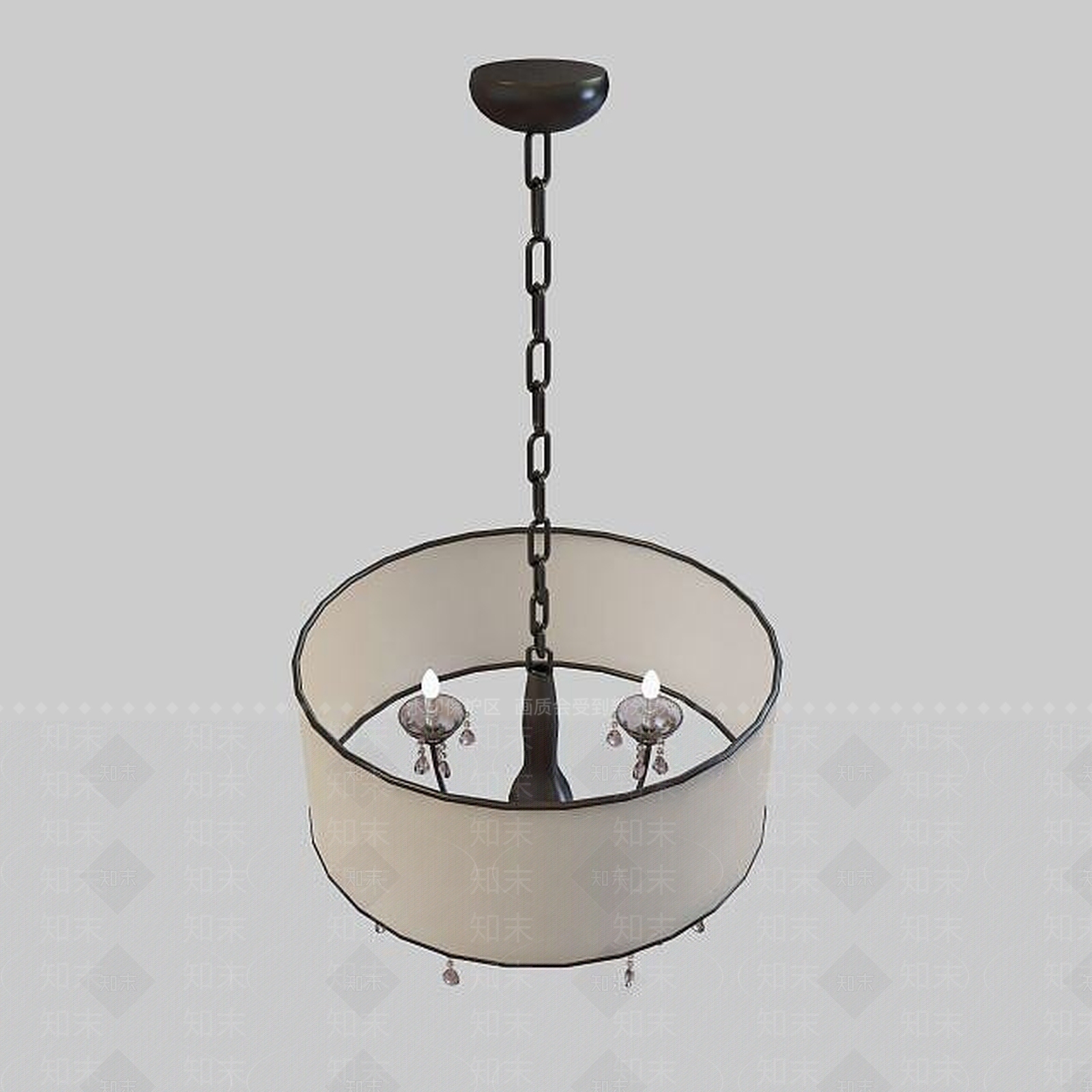 现代蜡烛式吊灯3D模型下载【ID:1195524434】