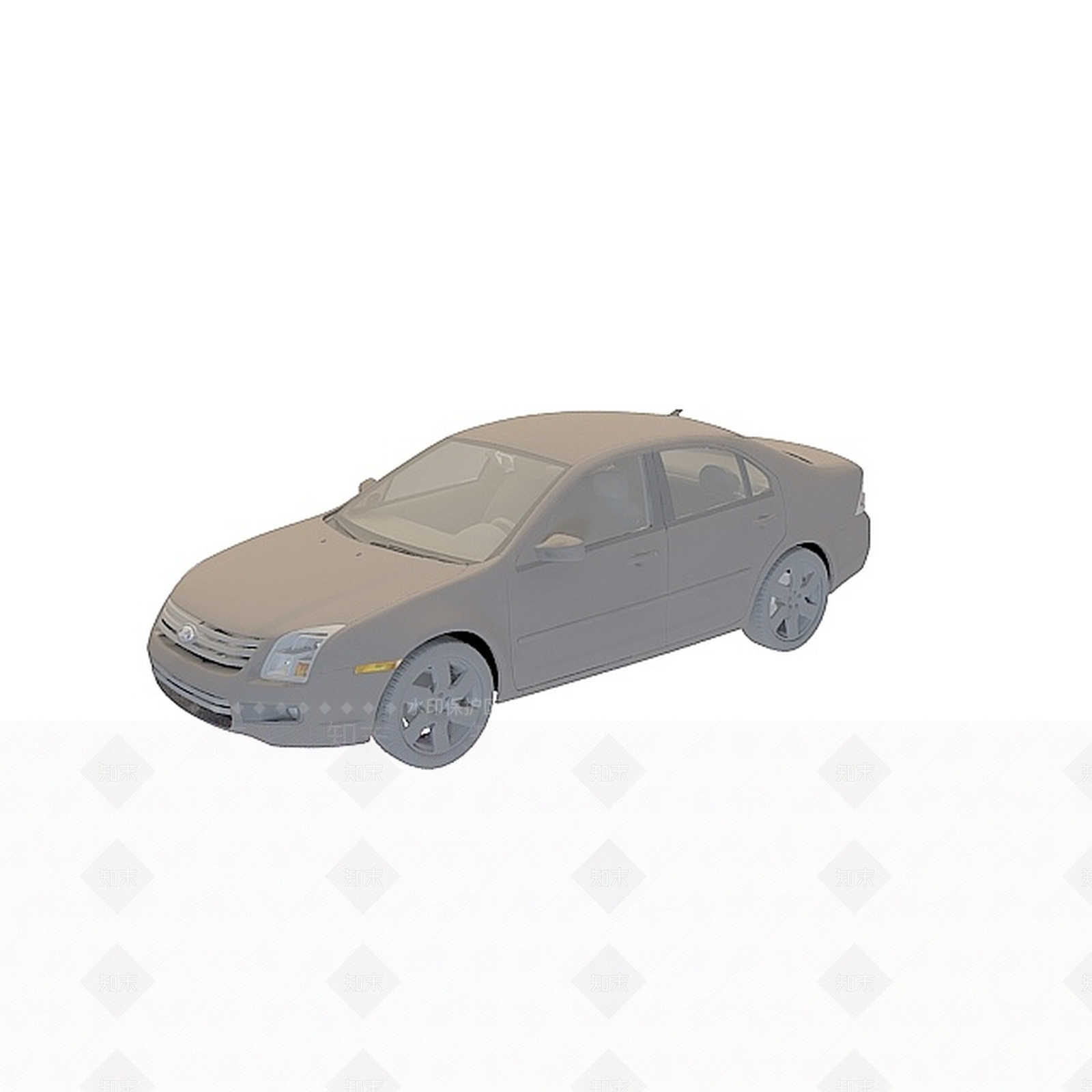 现代福特轿车3D模型下载【ID:1195524577】