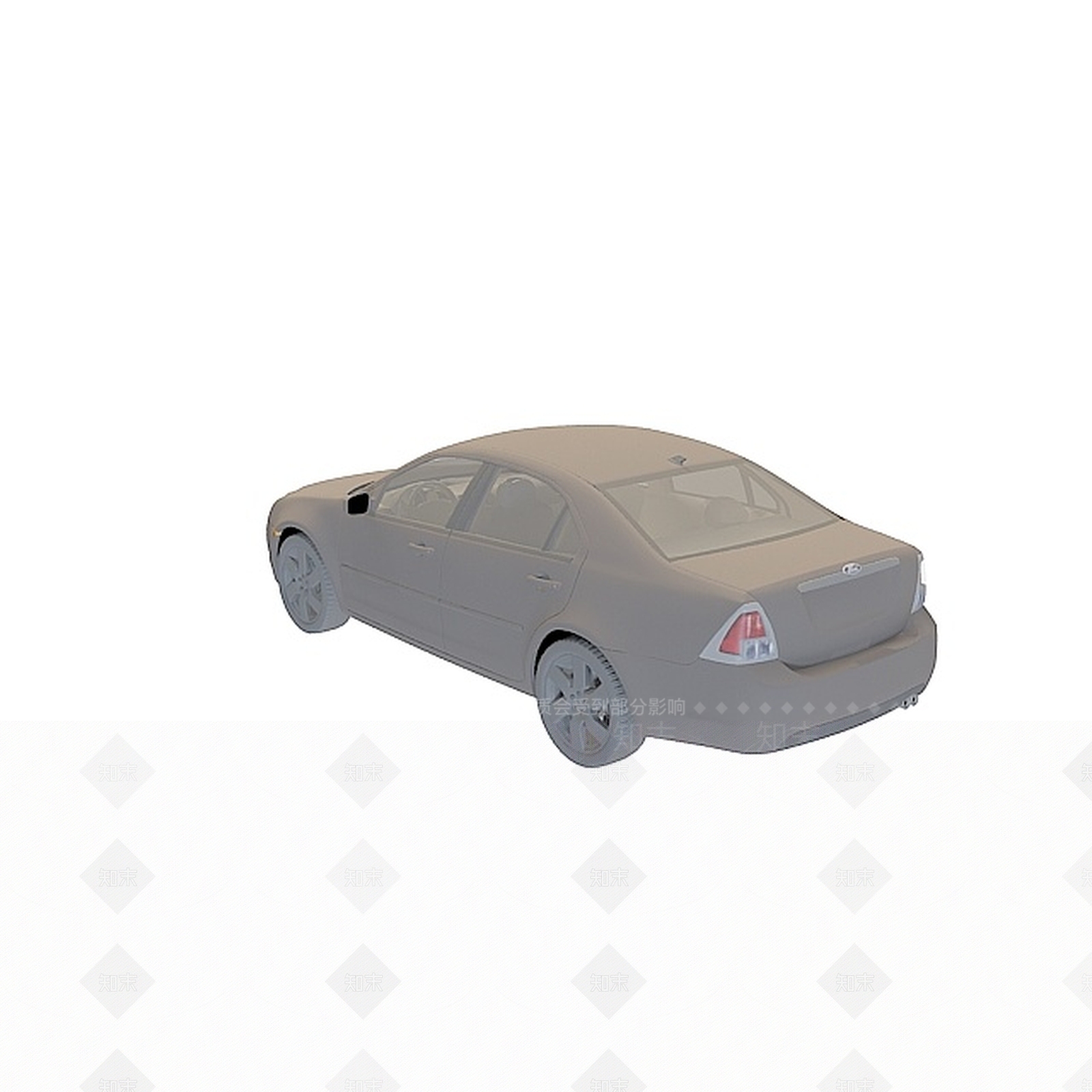 现代福特轿车3D模型下载【ID:1195524577】