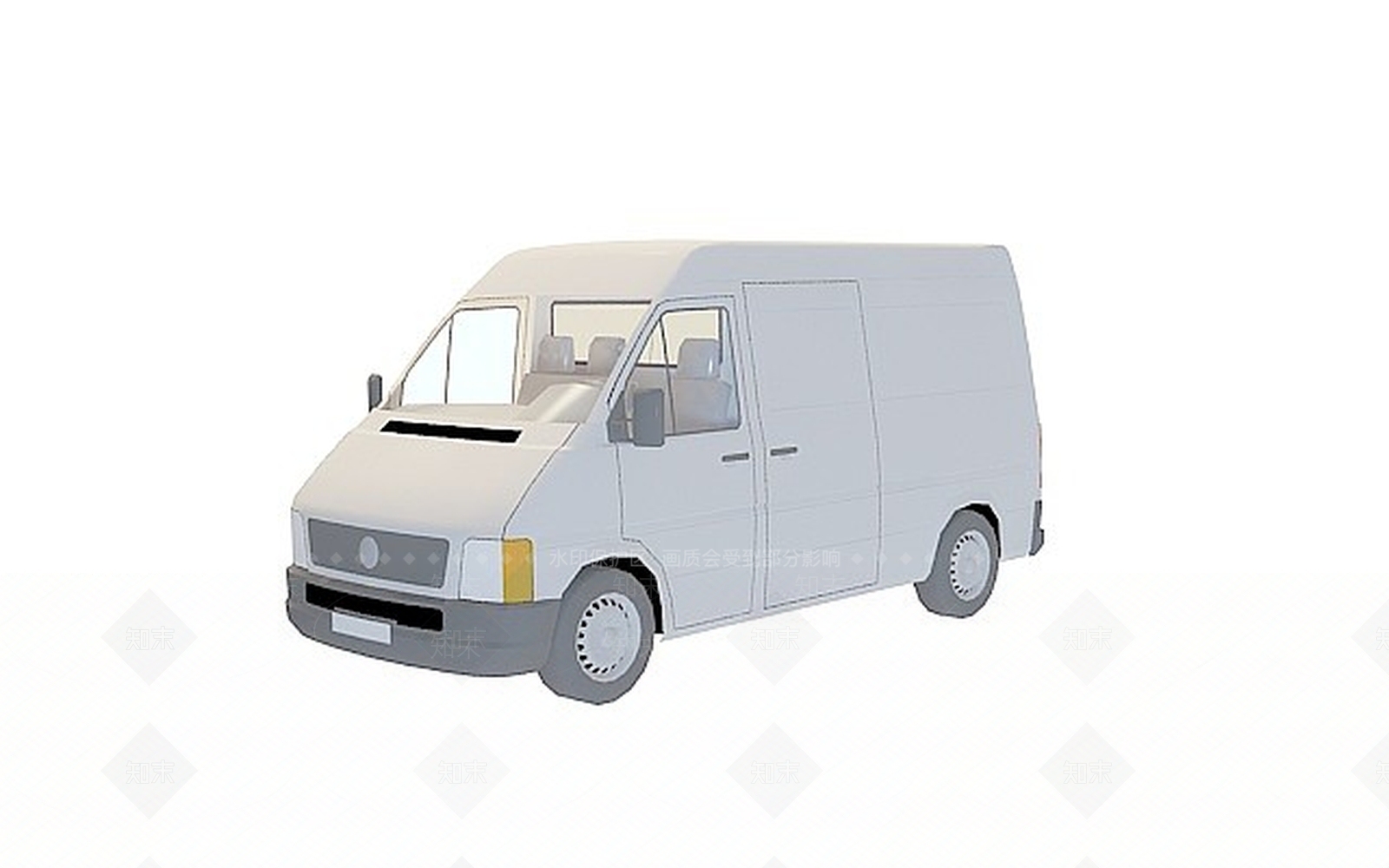 现代城市货车3D模型下载【ID:1195524782】