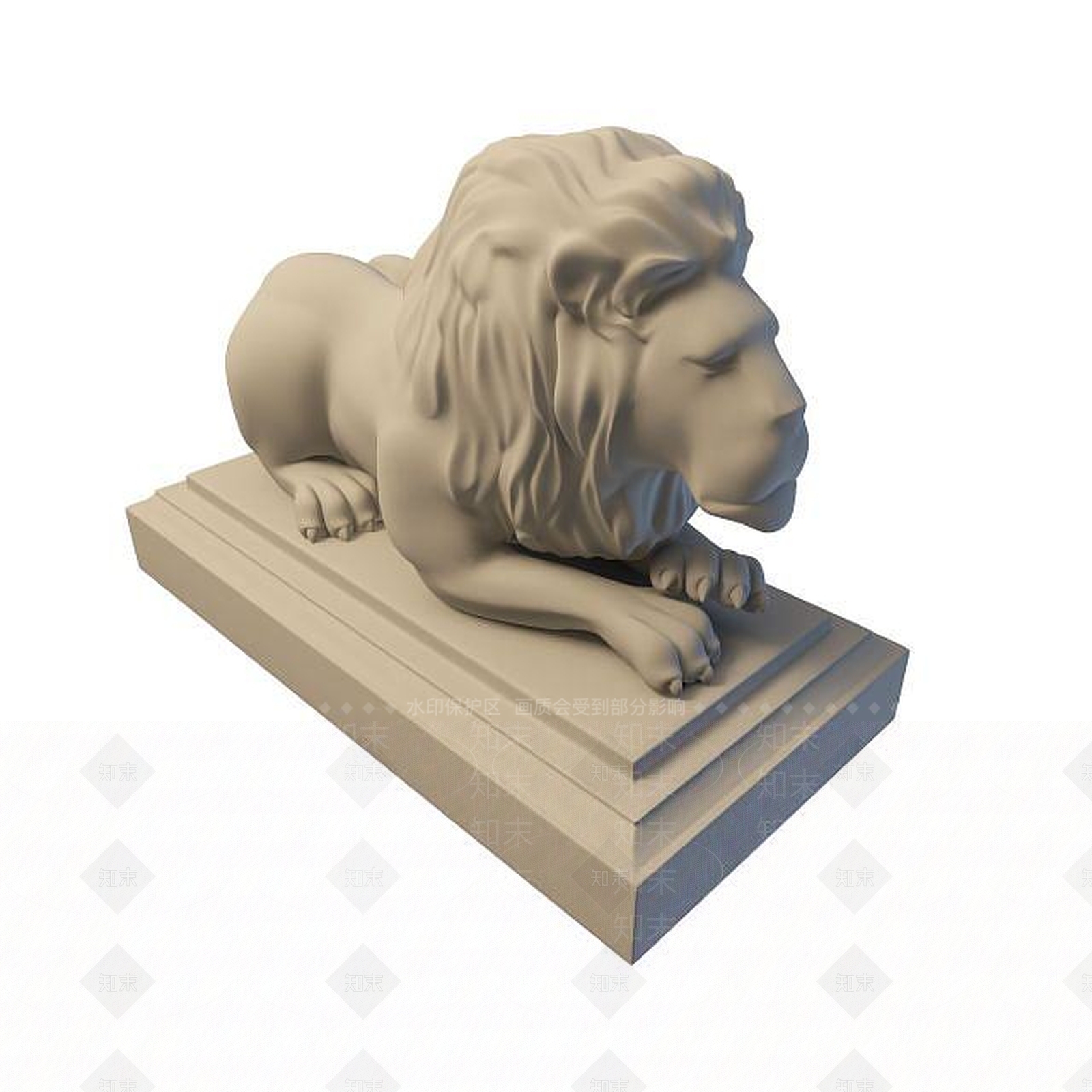 现代狮子3D模型下载【ID:1195526522】
