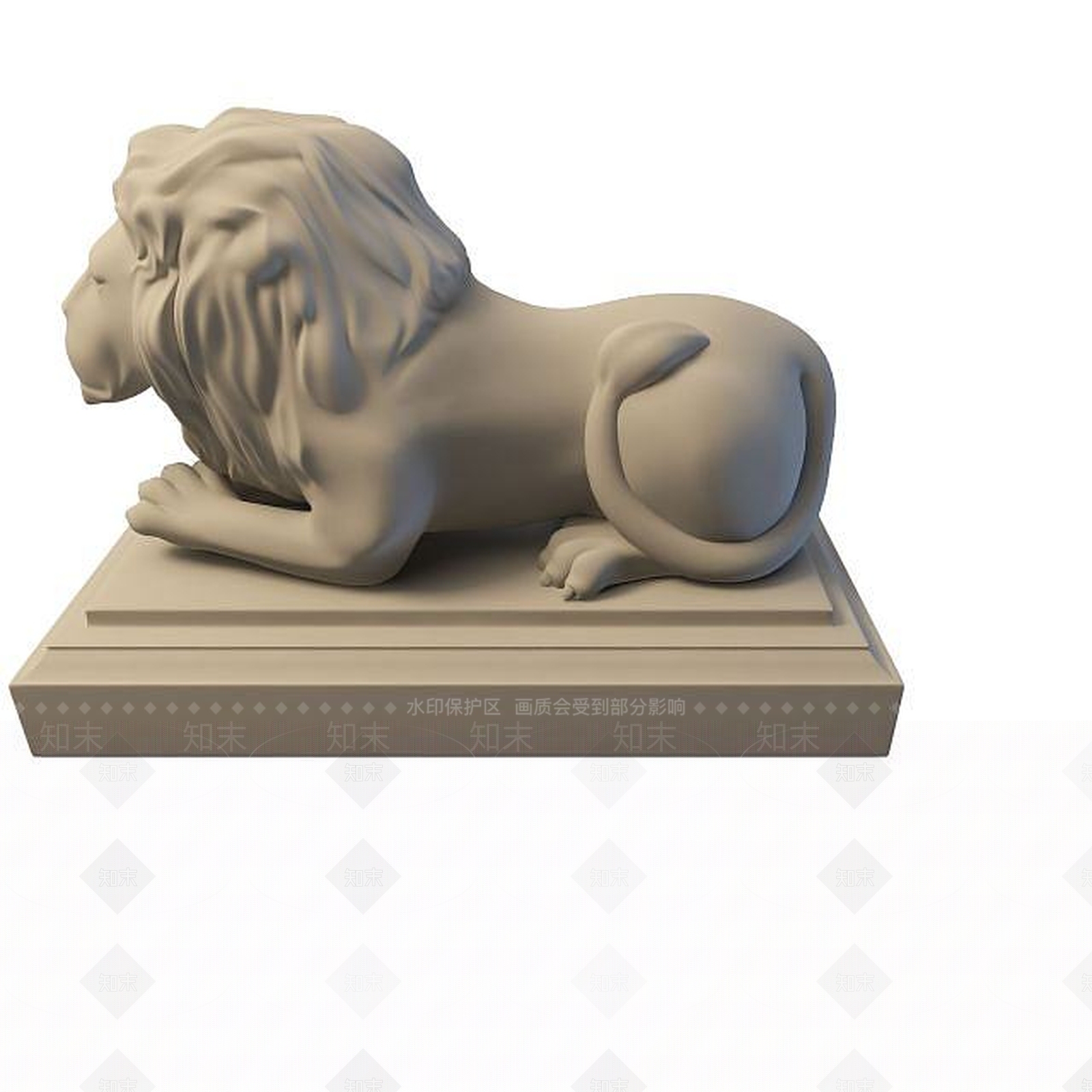 现代狮子3D模型下载【ID:1195526522】