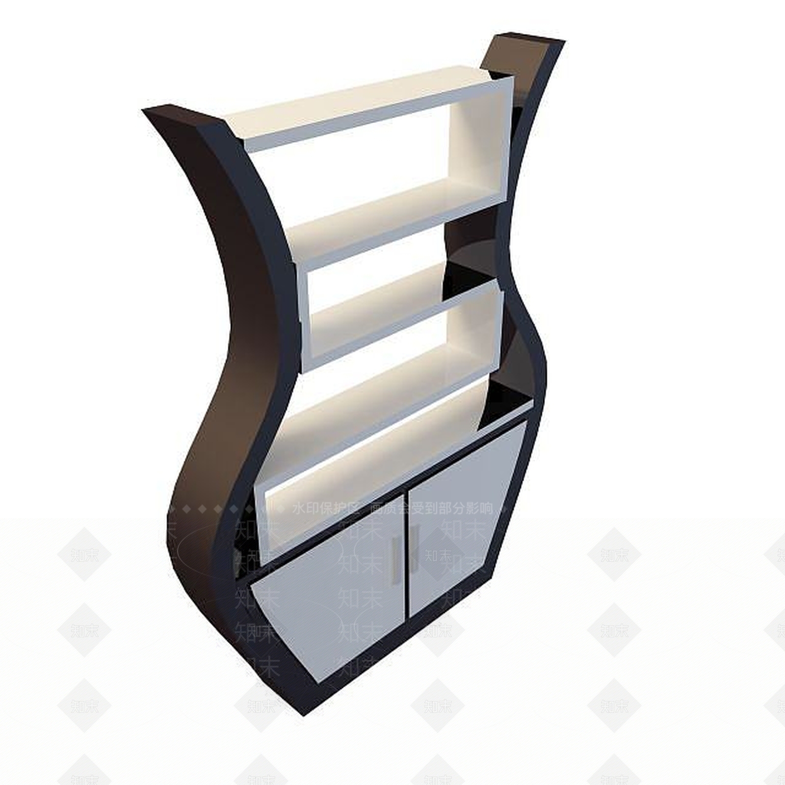 现代酒柜3D模型下载【ID:1195527096】