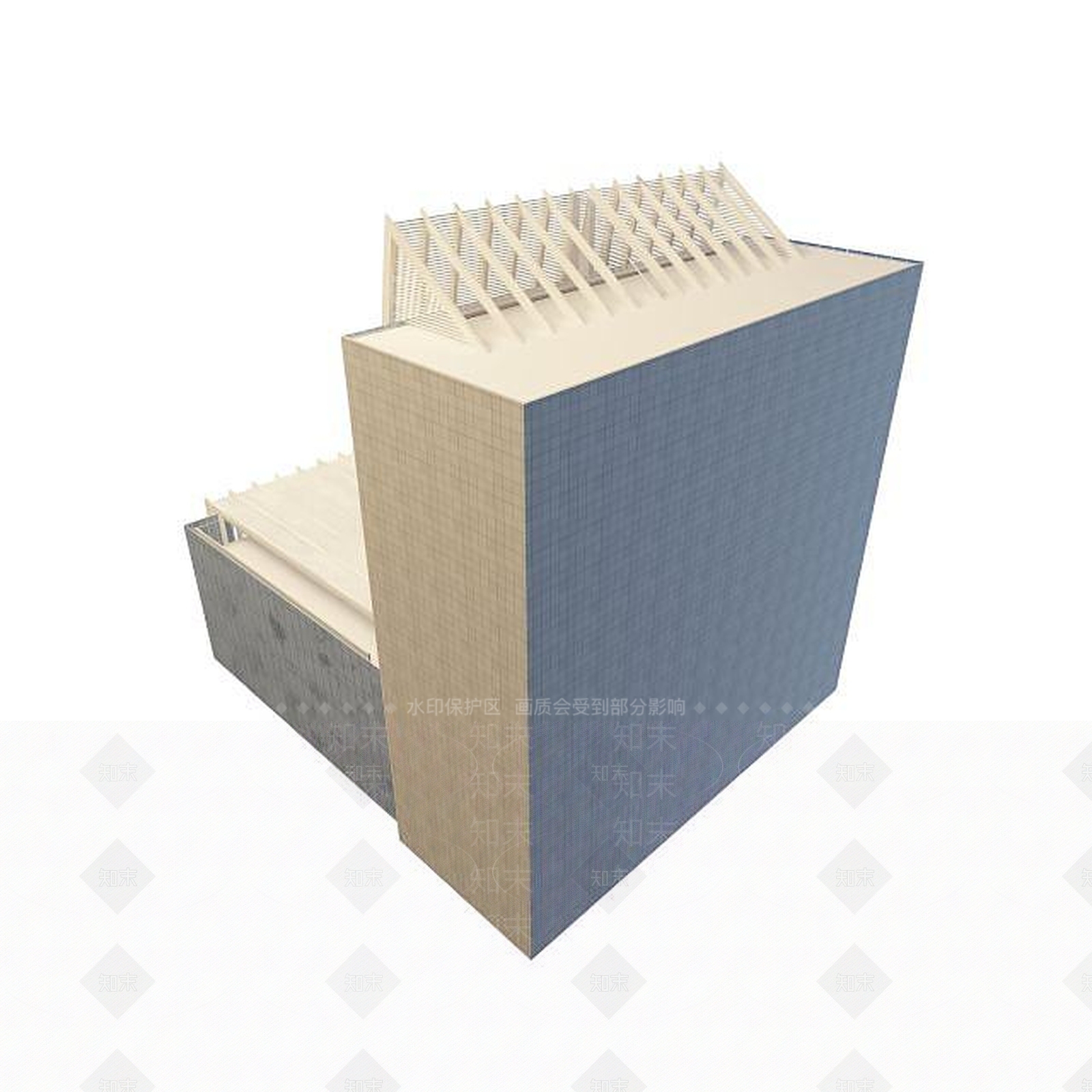 现代商业大楼3D模型下载【ID:1195527037】