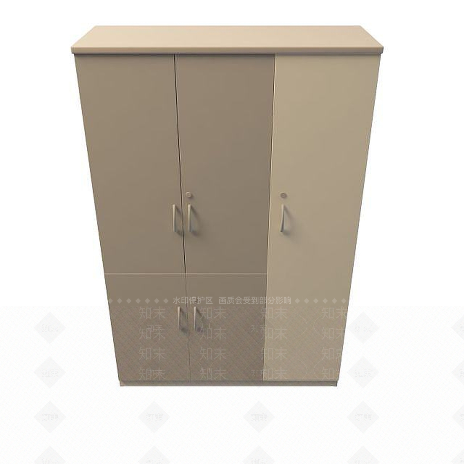 现代卧室衣柜3D模型下载【ID:1195527336】