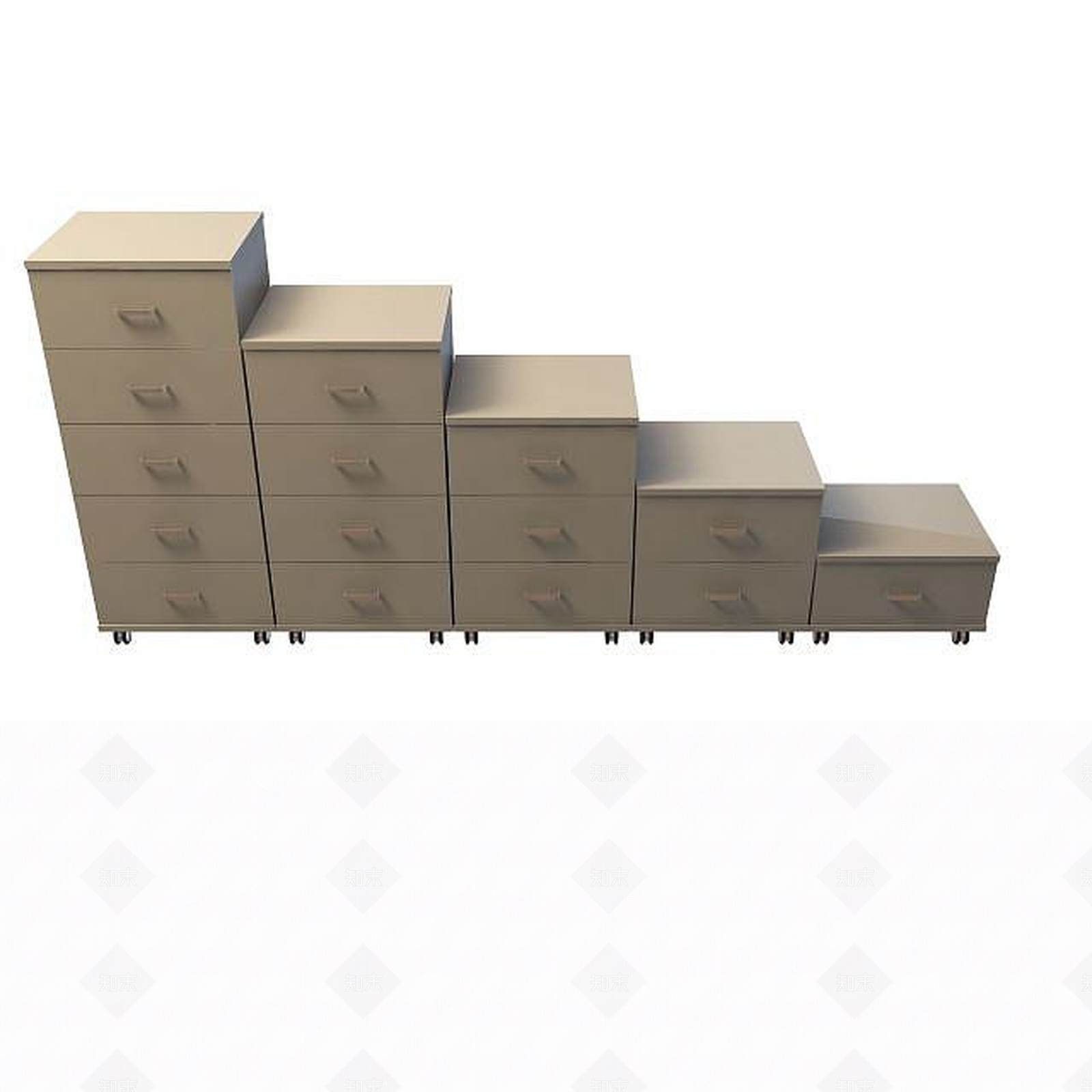现代卧室多功能梯柜3D模型下载【ID:1195529289】