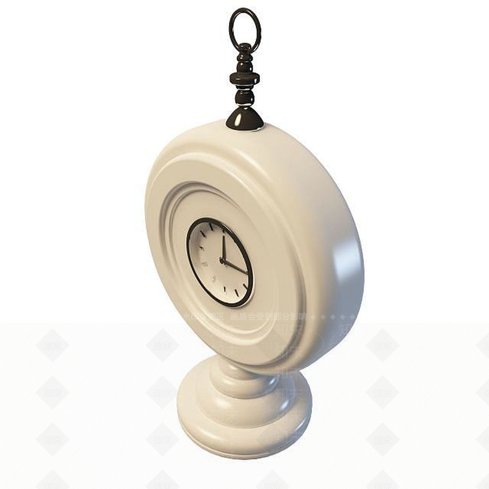 现代钟表3D模型下载【ID:1195529979】