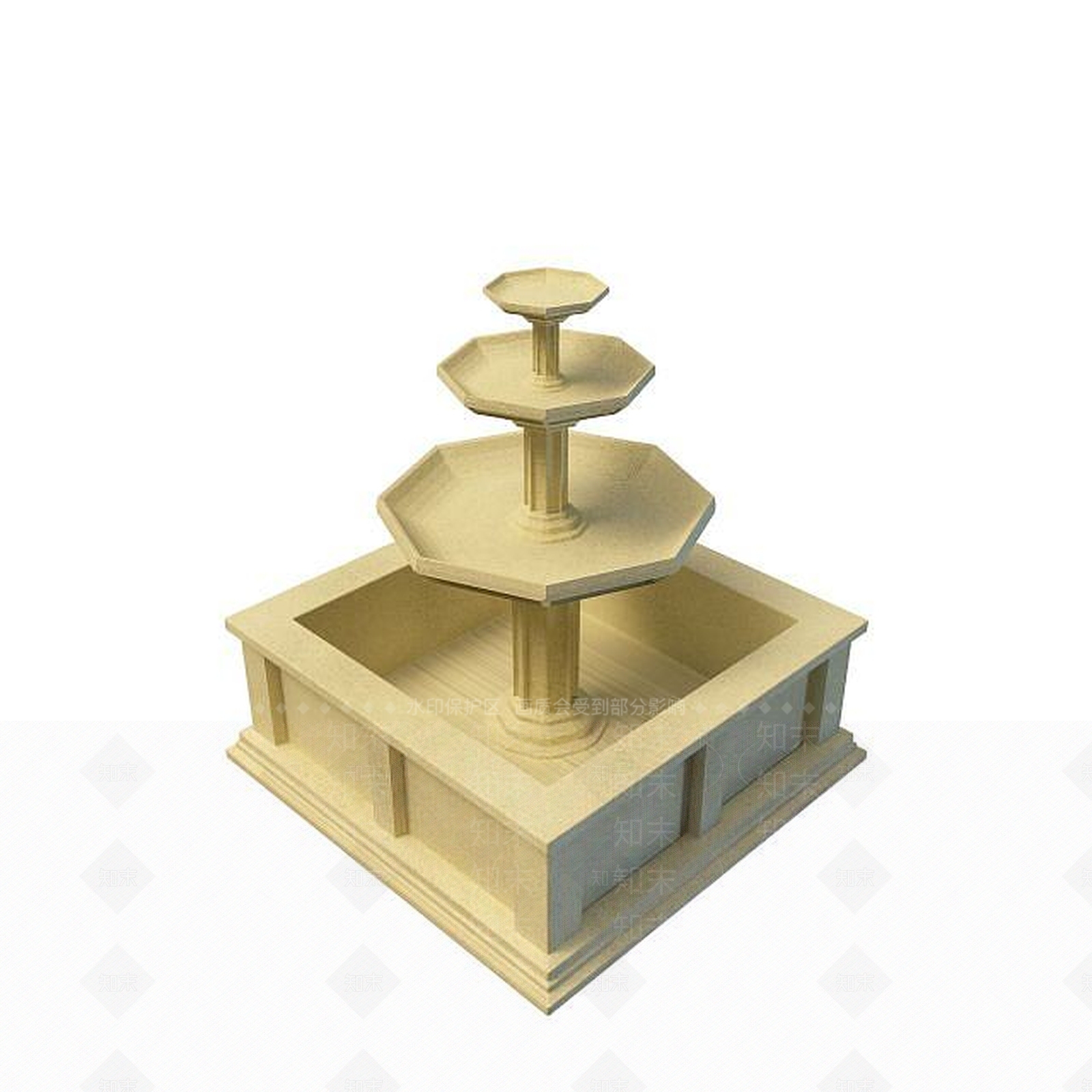 现代园林小品3D模型下载【ID:1195530600】