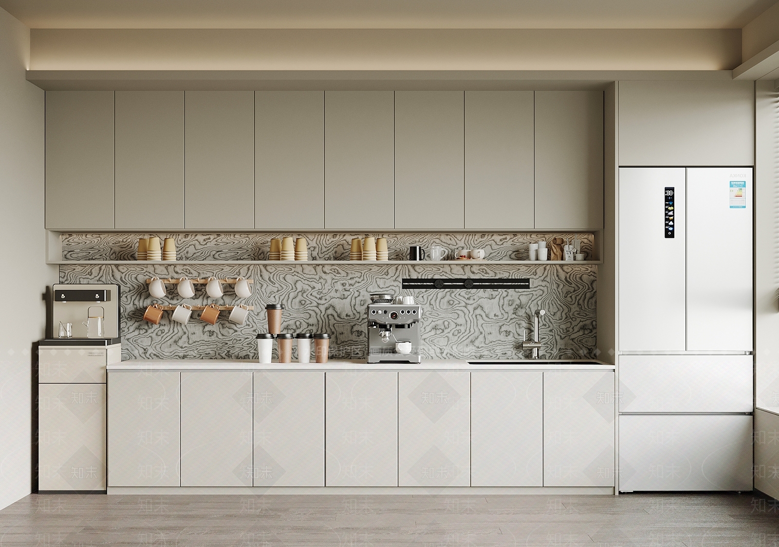 现代茶水间3D模型下载【ID:1195530931】