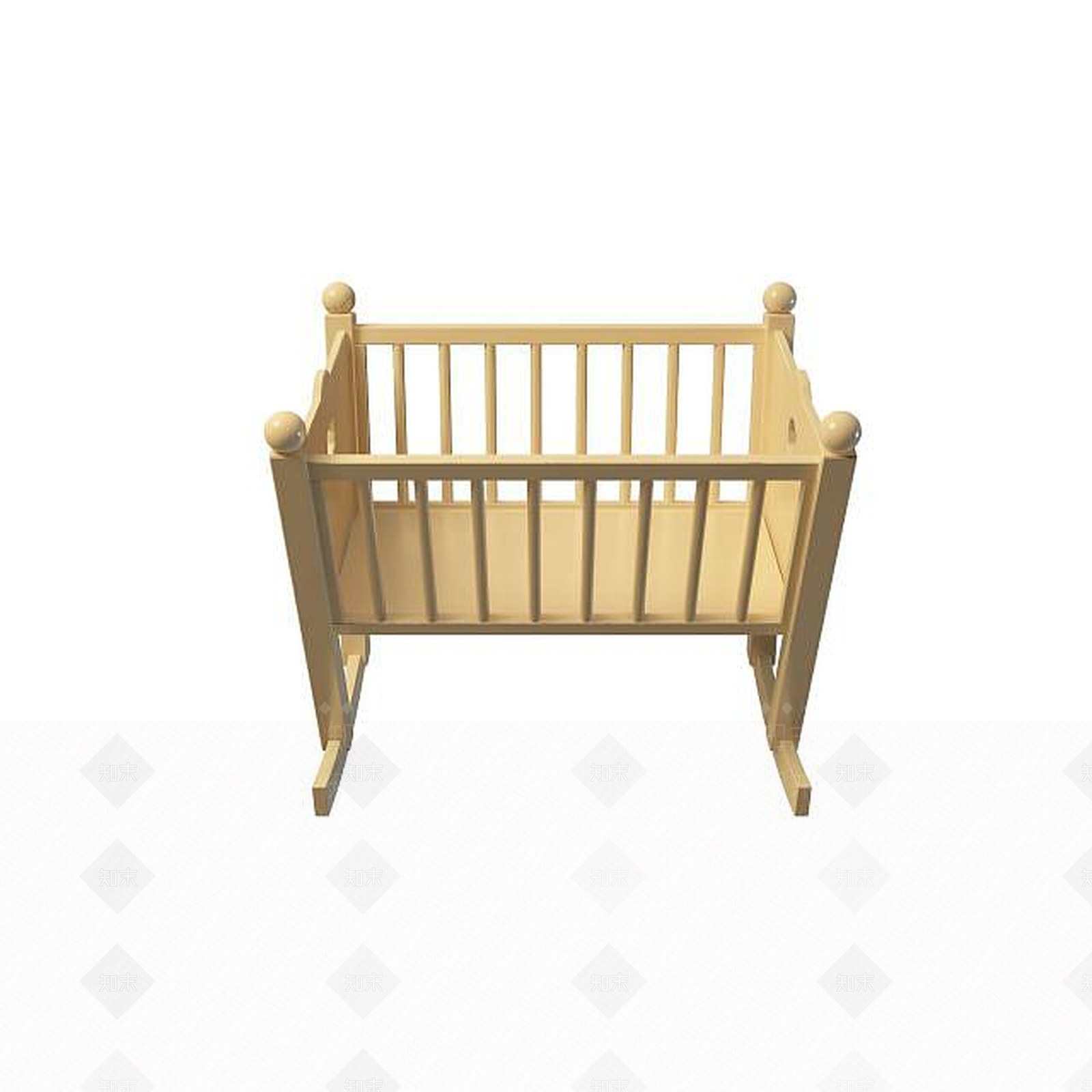 现代婴儿床3D模型下载【ID:1195531018】