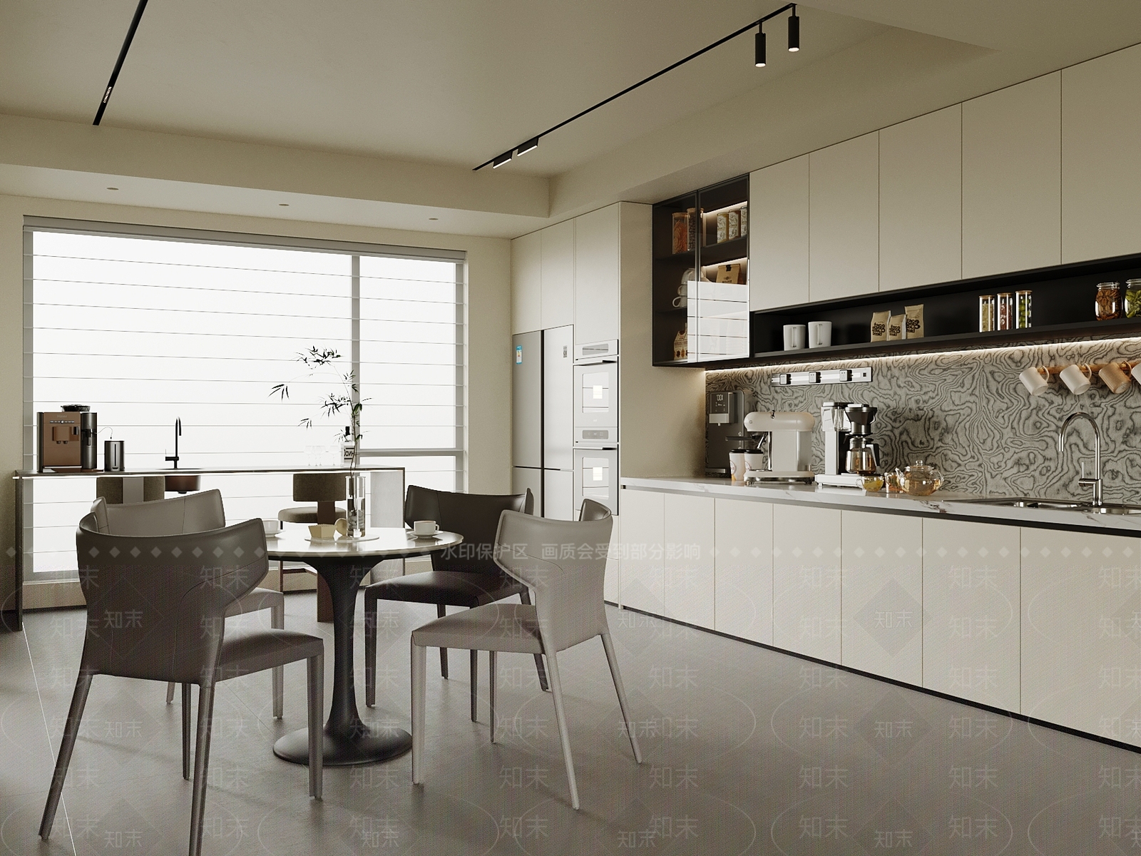 现代茶水间3D模型下载【ID:1195531424】