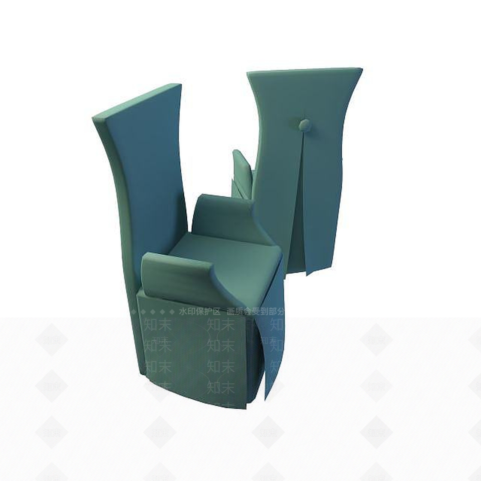 现代高背椅子3D模型下载【ID:1195531409】