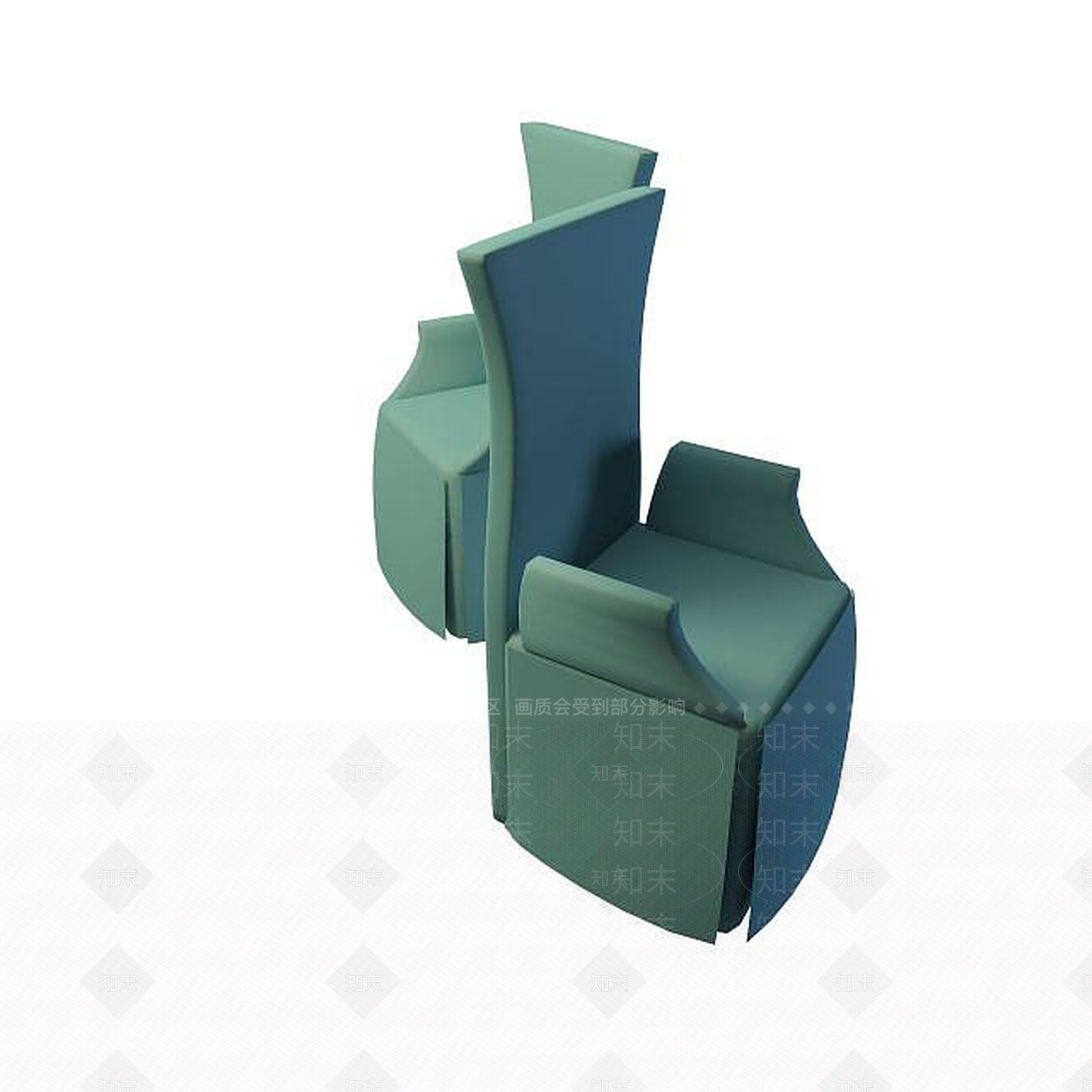 现代高背椅子3D模型下载【ID:1195531409】