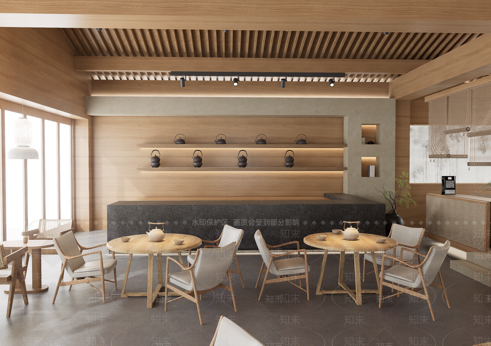 新中式中式茶馆SU模型下载【ID:1195531862】