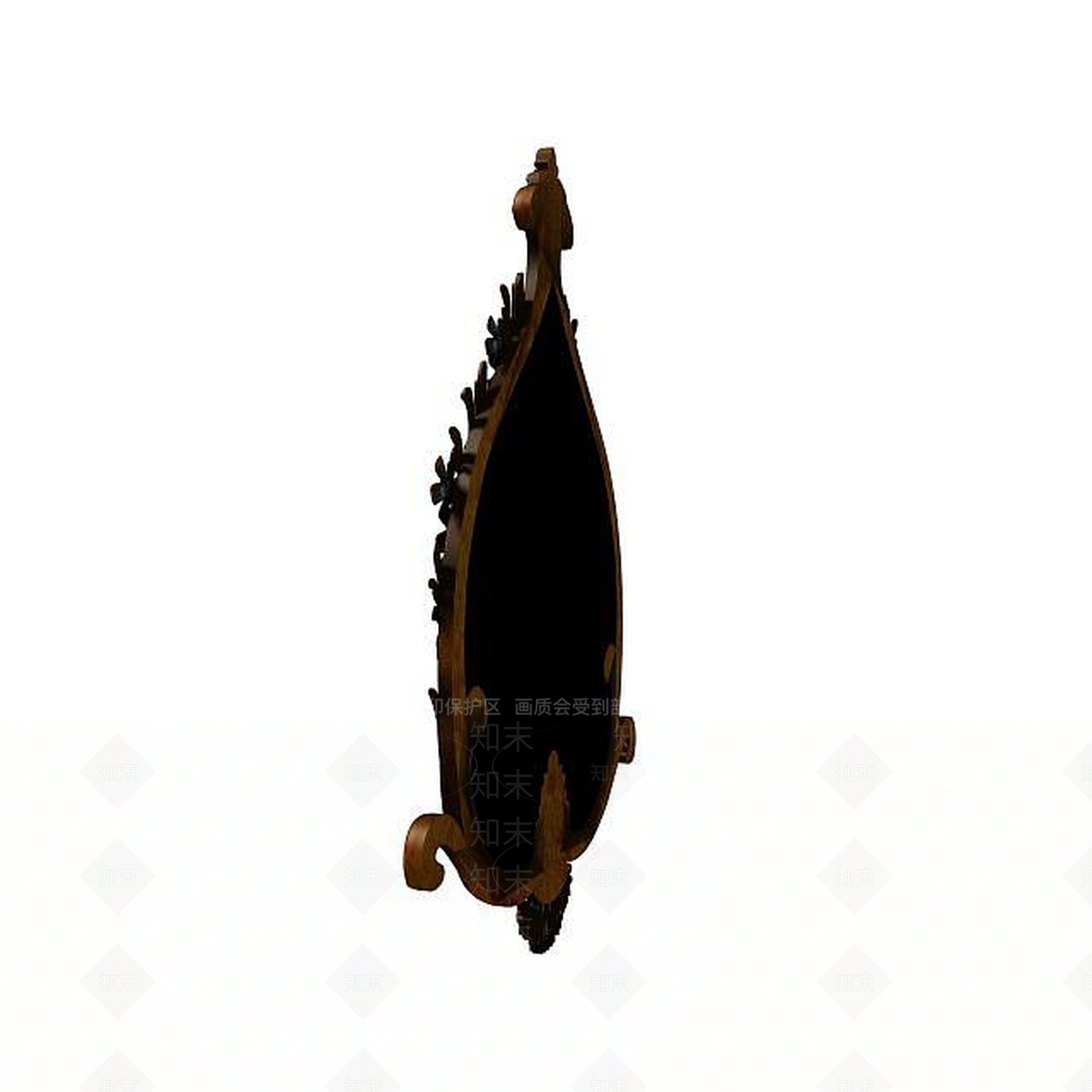 欧式古典镜子3D模型下载【ID:1195531789】