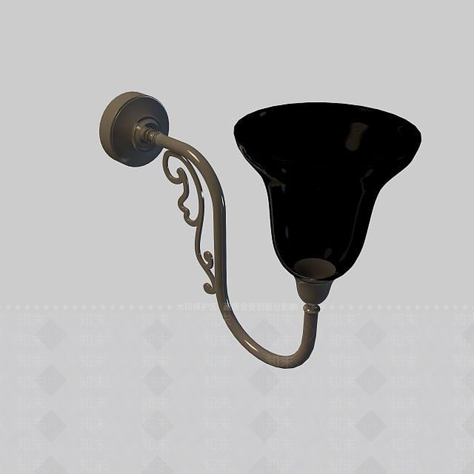 现代酒店壁灯3D模型下载【ID:1195531863】