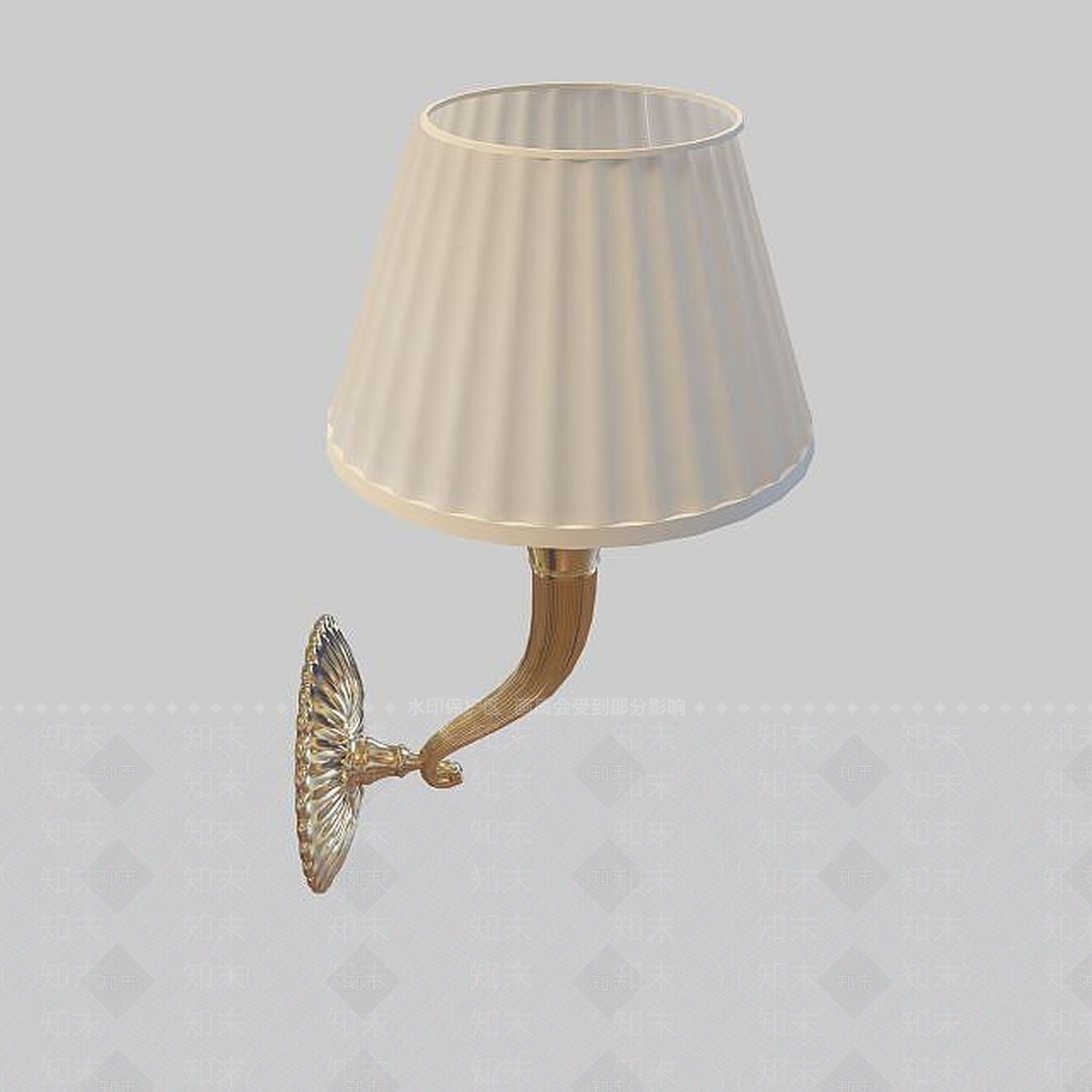 现代精美欧式壁灯3D模型下载【ID:1195533821】