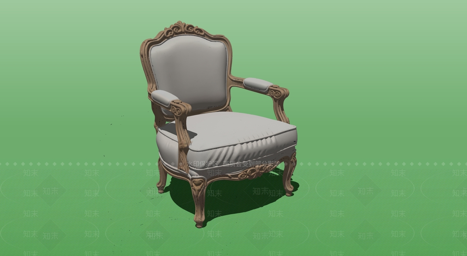 现代欧式单人沙发SU模型下载【ID:1195534027】