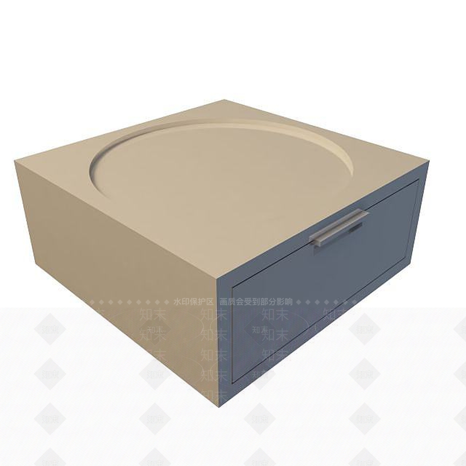 现代简约床头柜3D模型下载【ID:1195533980】