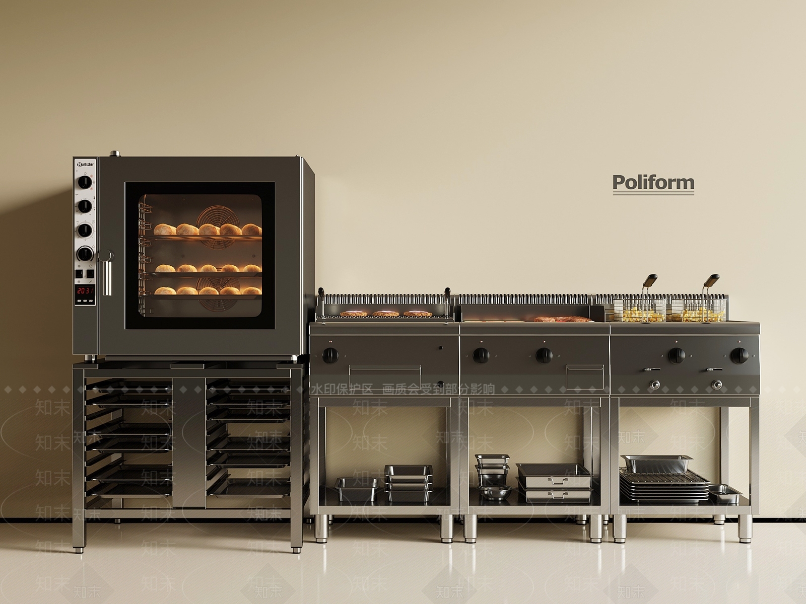 厨具SU模型下载【ID:1195534911】