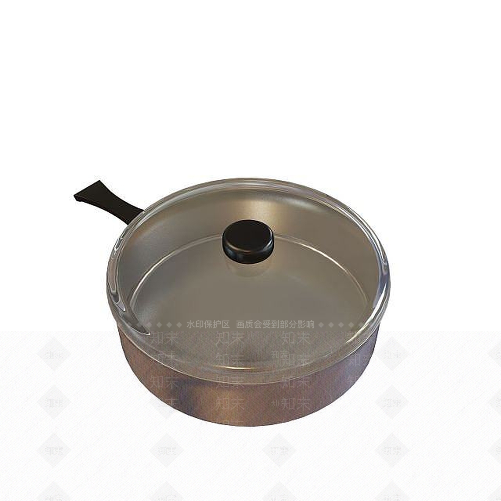 现代加厚煲汤锅3D模型下载【ID:1195535330】