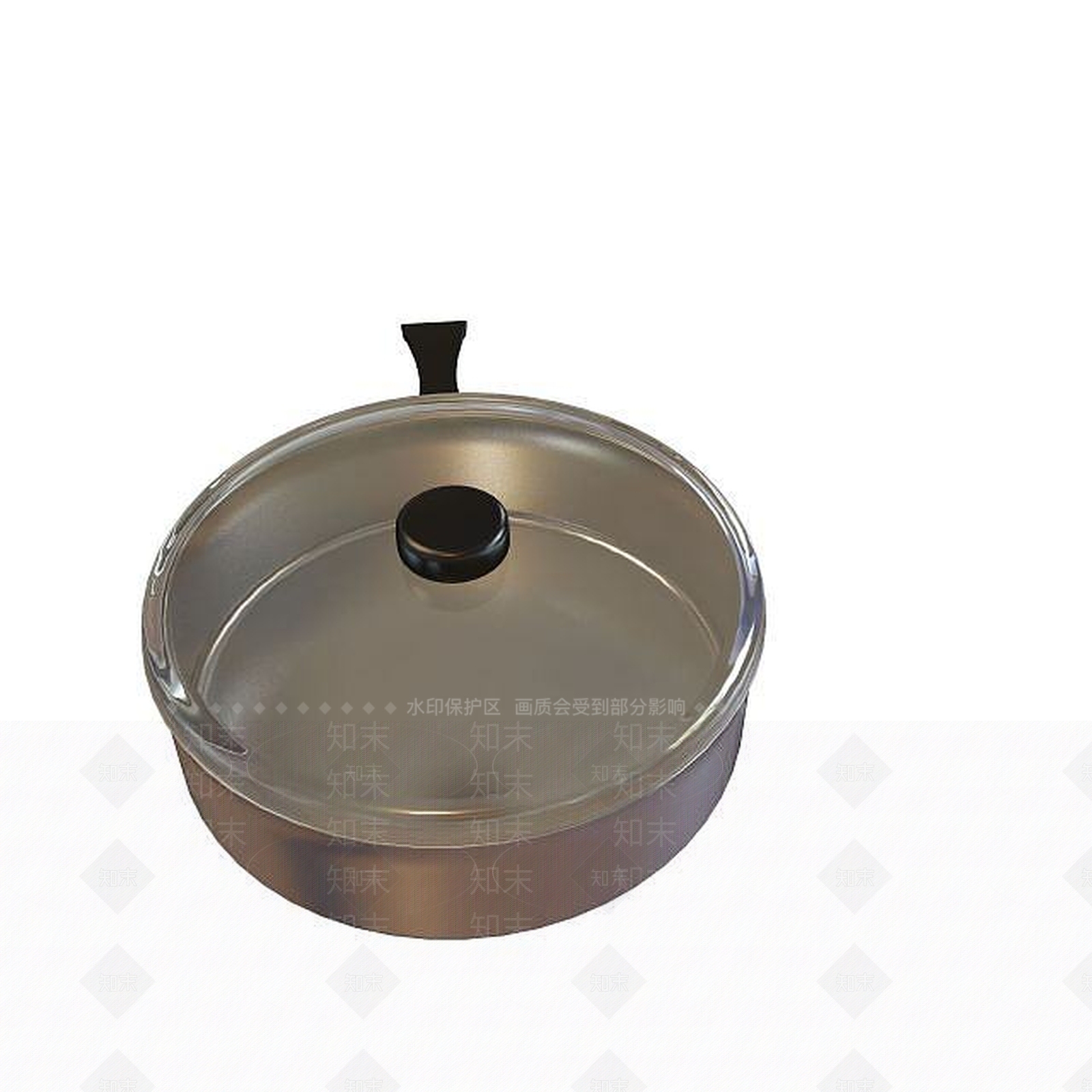 现代加厚煲汤锅3D模型下载【ID:1195535330】