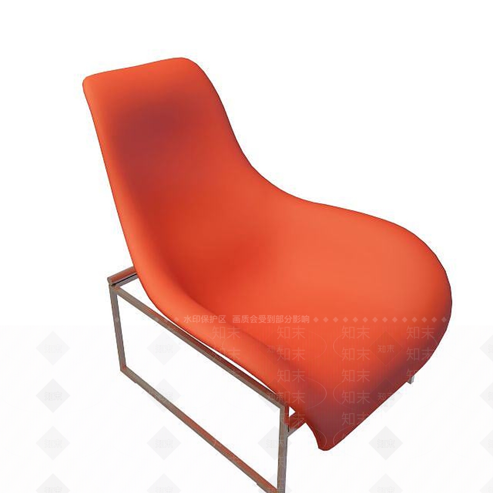现代塑料躺椅3D模型下载【ID:1195535818】