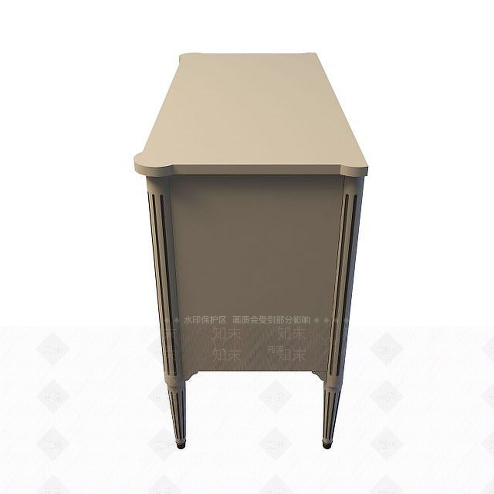 欧式古典欧式边柜3D模型下载【ID:1195536272】