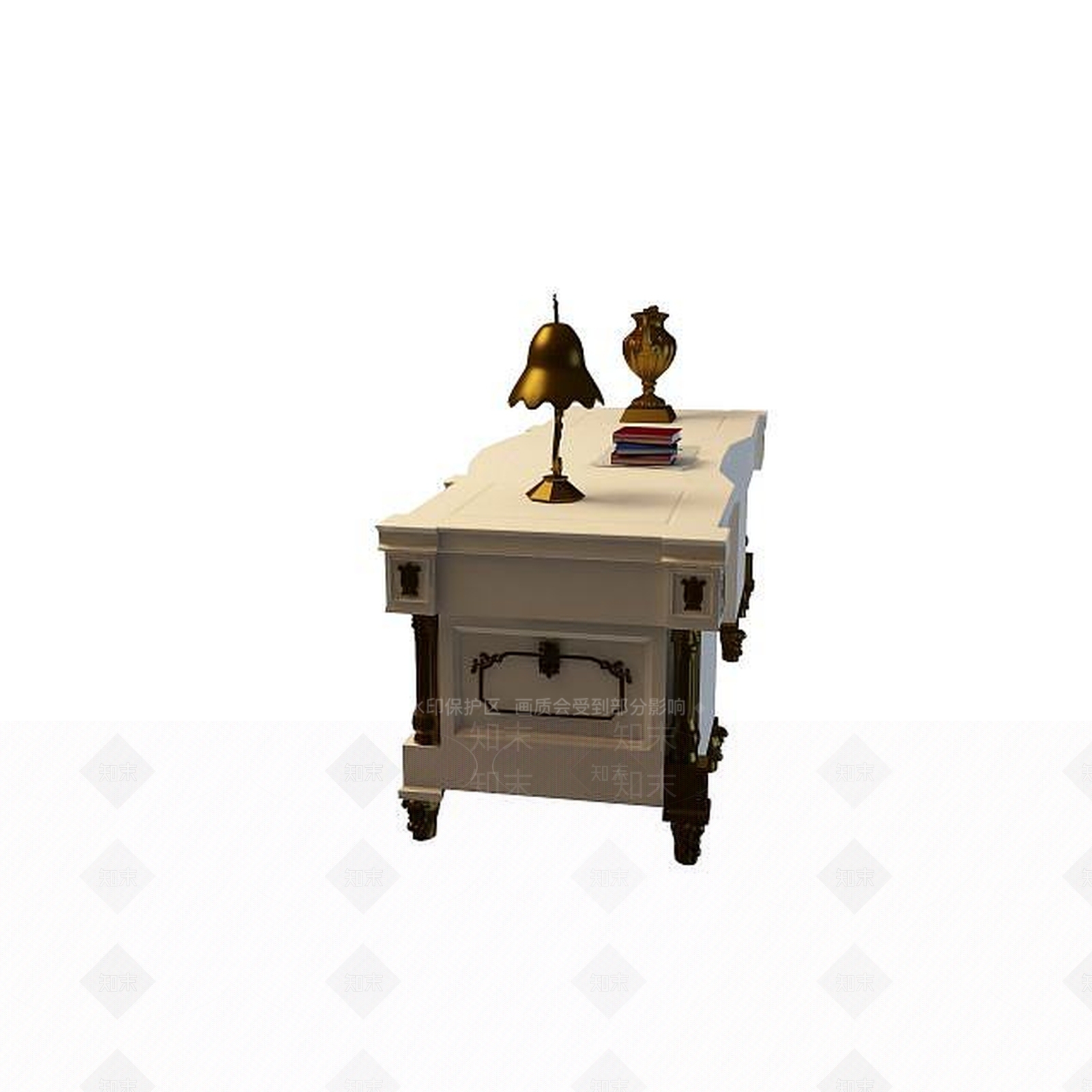 欧式古典欧式书桌3D模型下载【ID:1195536859】
