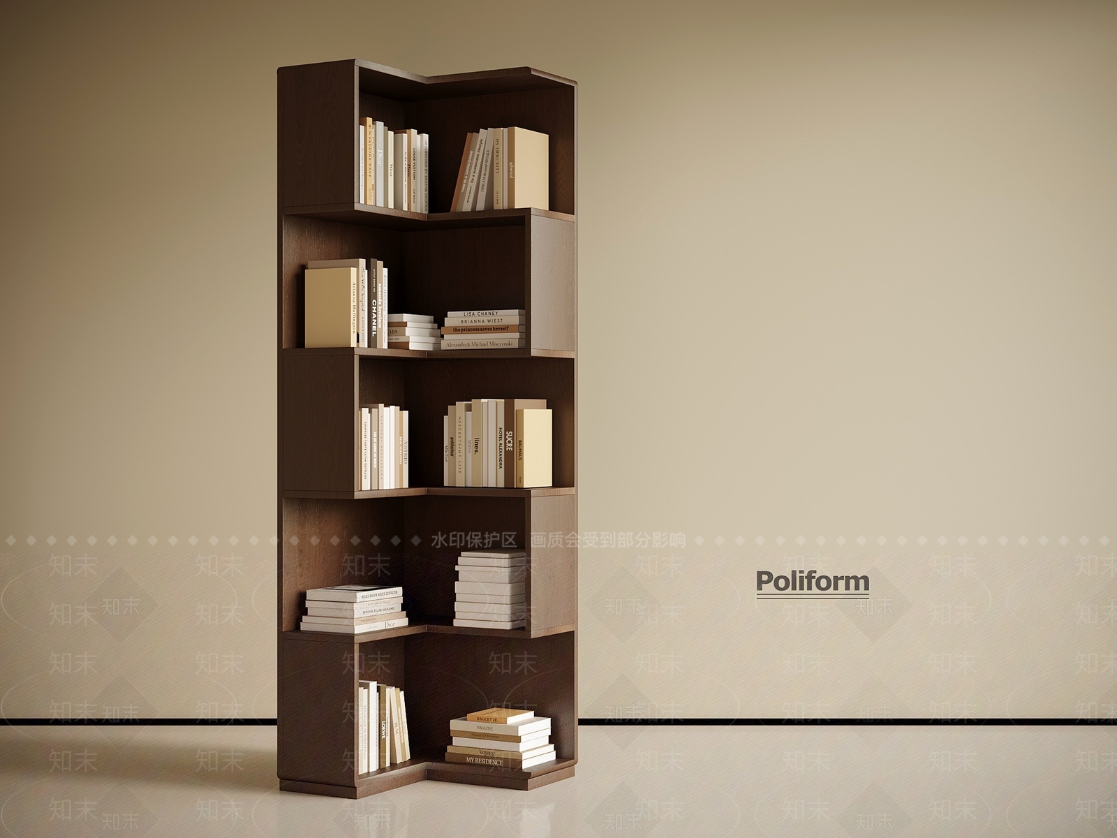 中古书架3D模型下载【ID:1195537731】