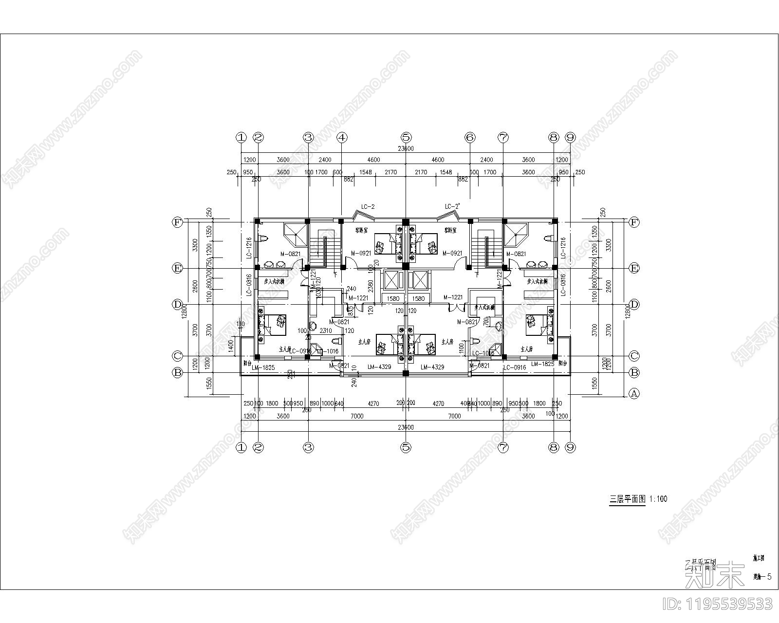 现代其他工装空间施工图下载【ID:1195539533】