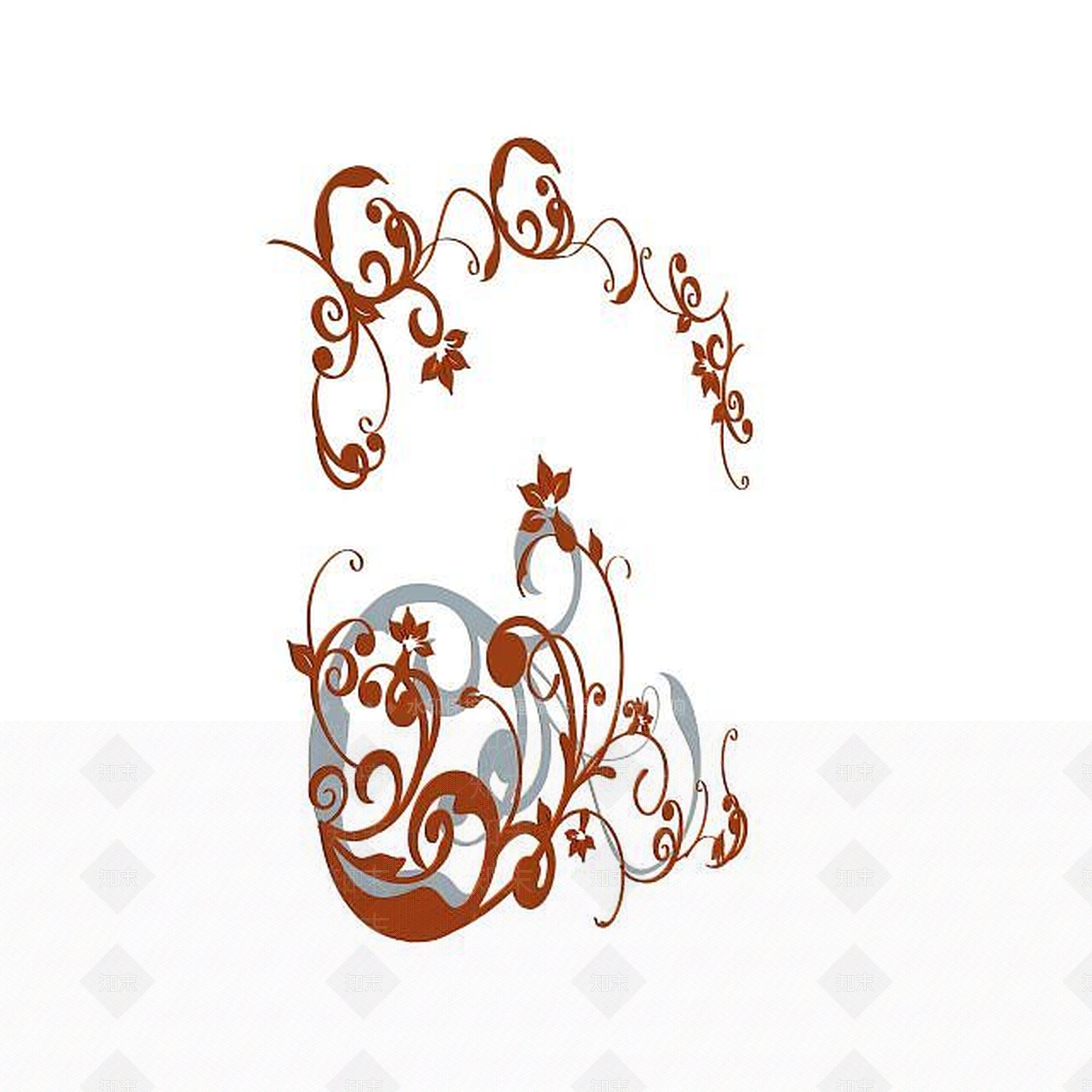 现代精美花纹3D模型下载【ID:1195538793】