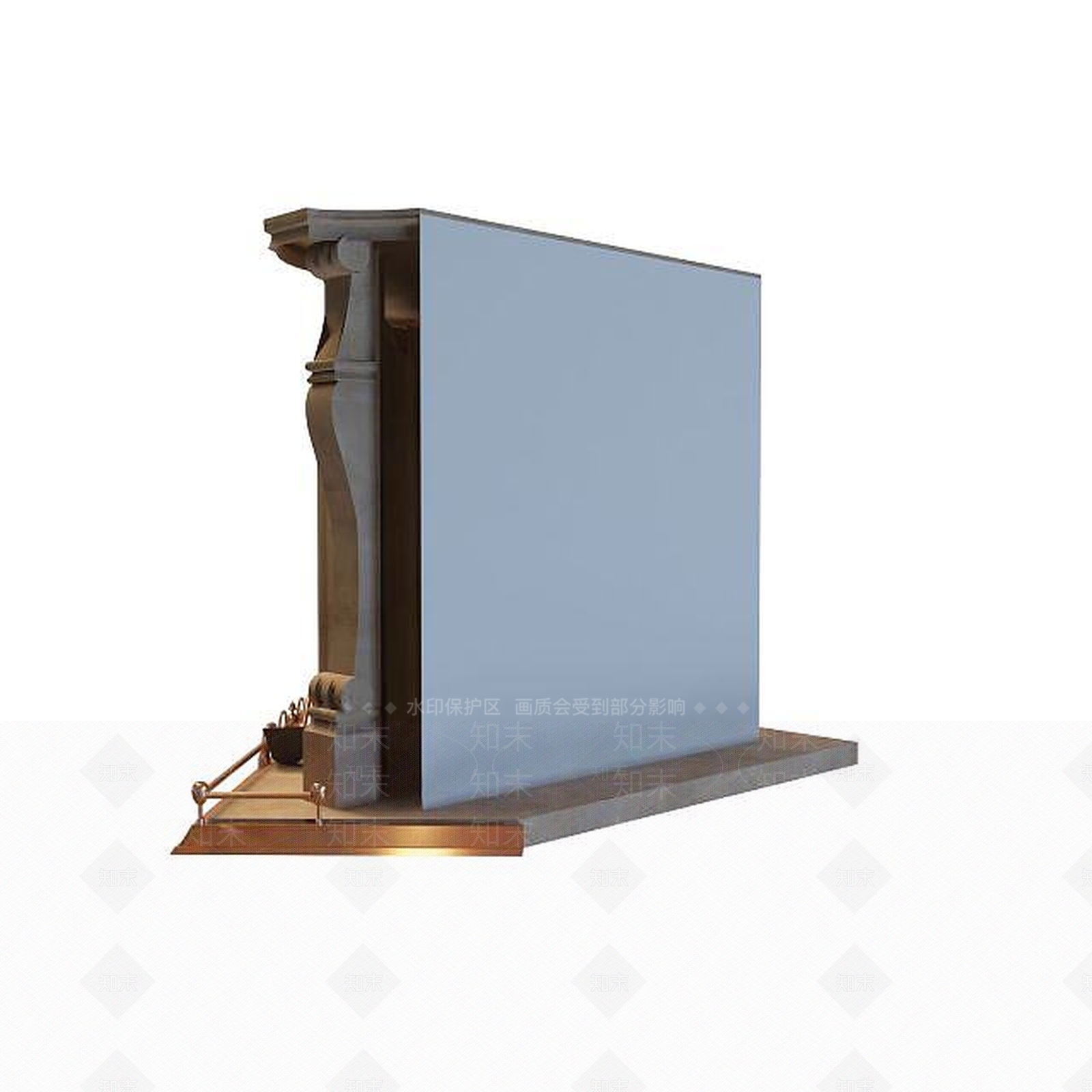 现代精美壁炉3D模型下载【ID:1195538749】