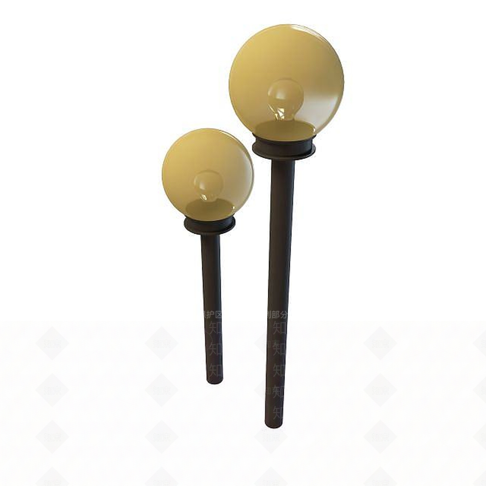 现代庭院路灯3D模型下载【ID:1195539514】