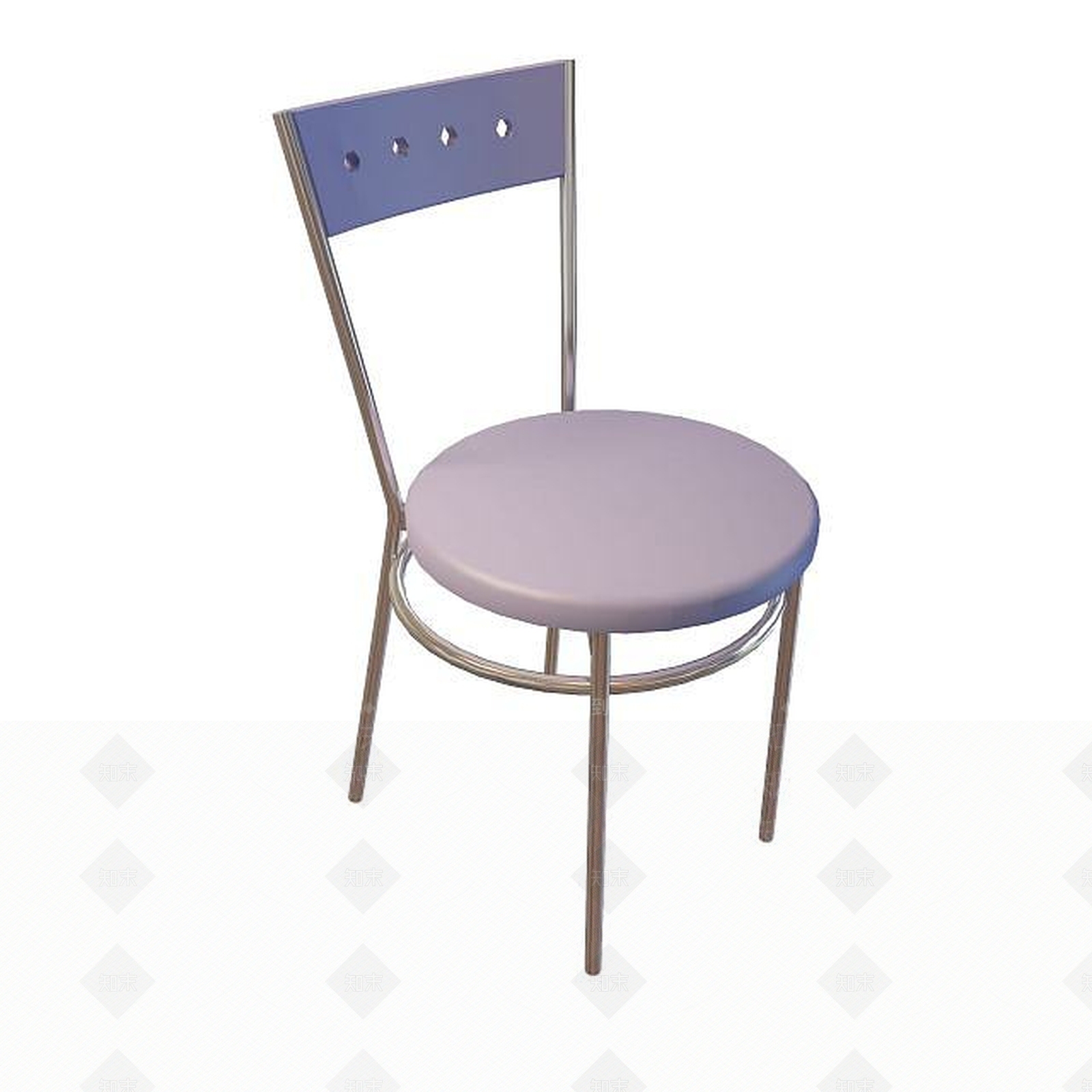 现代紫色椅子3D模型下载【ID:1195541346】
